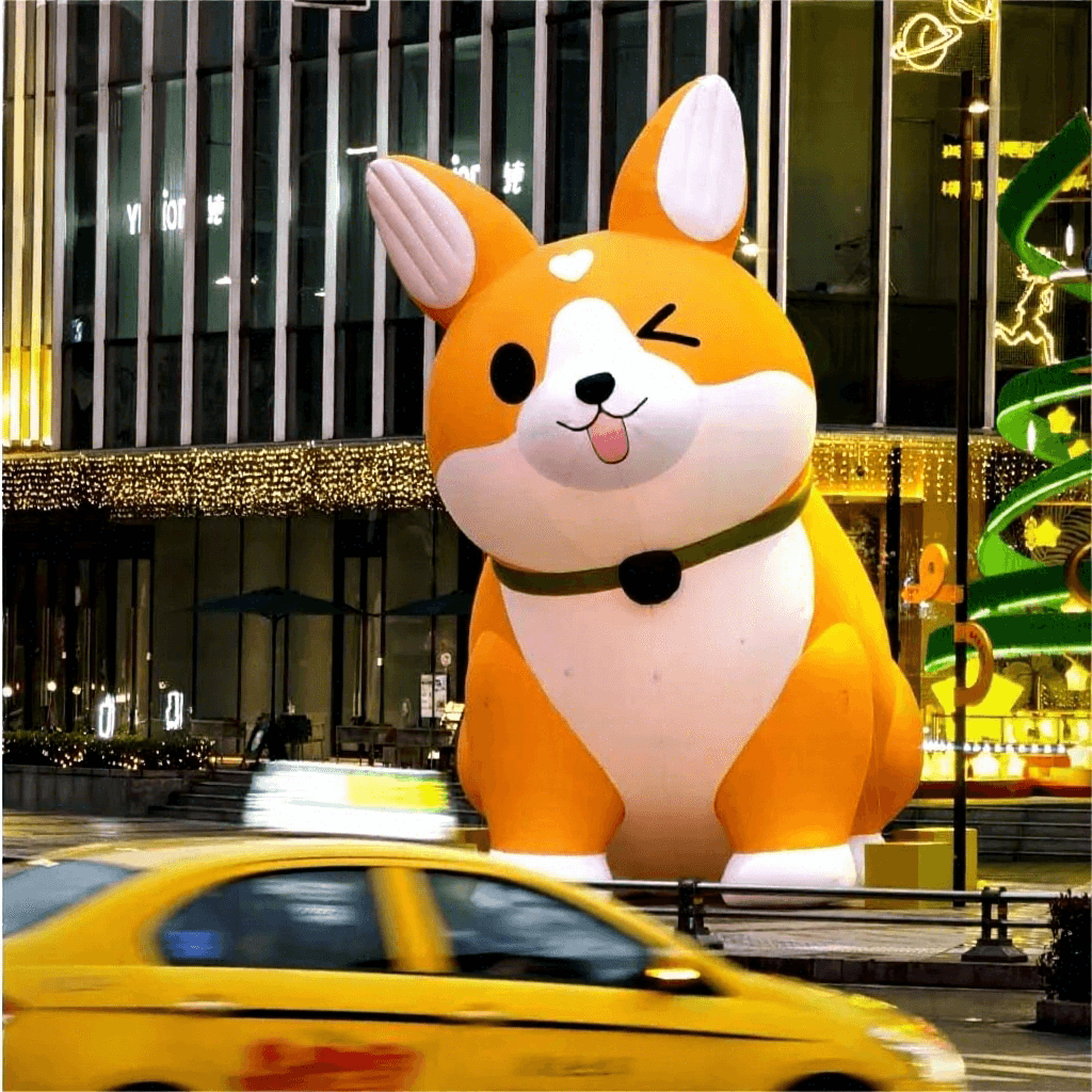 Giant Inflatable Corgi Dog - Custom Advertising Prop