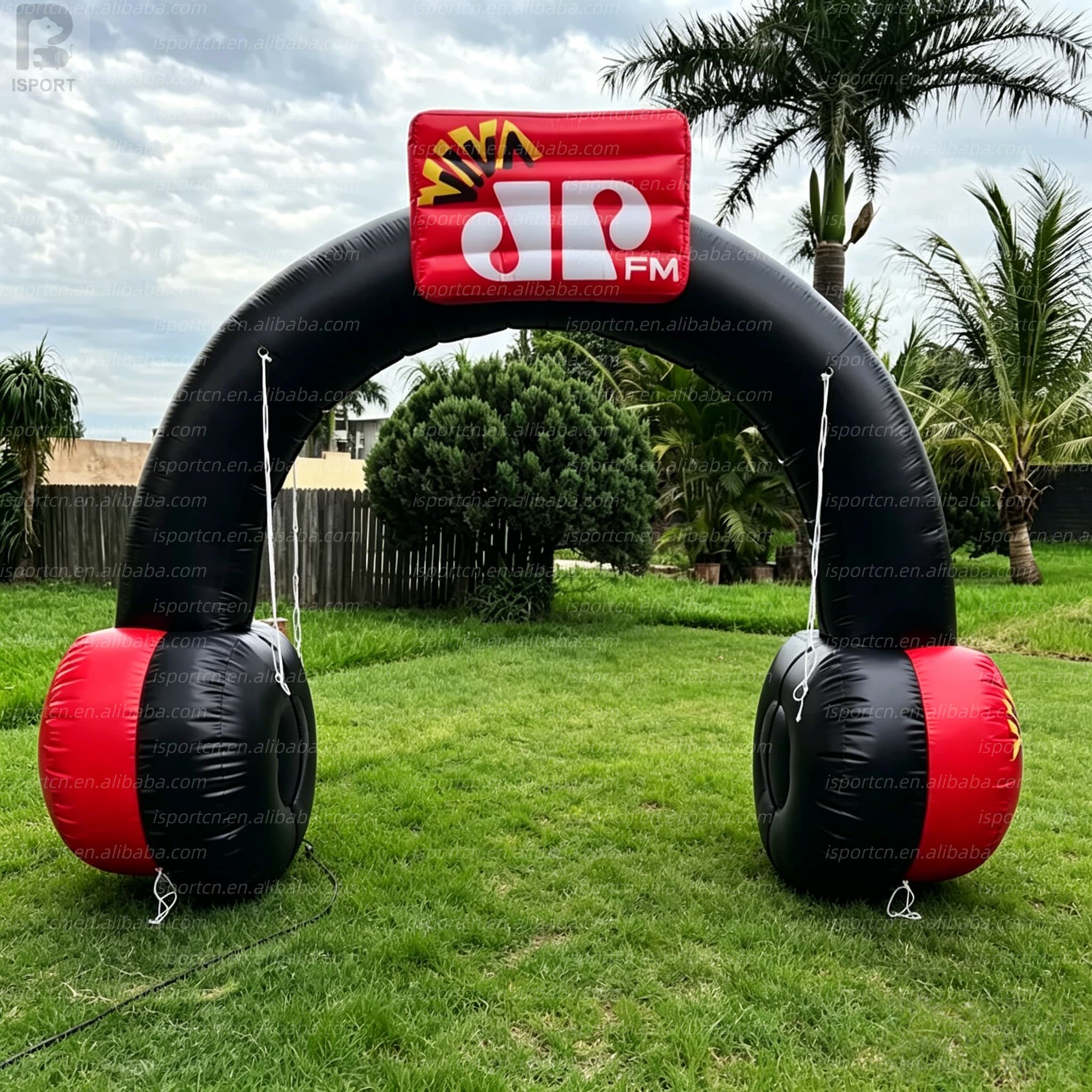 Giant Inflatable Headphone Arch for Music Festivals and Events