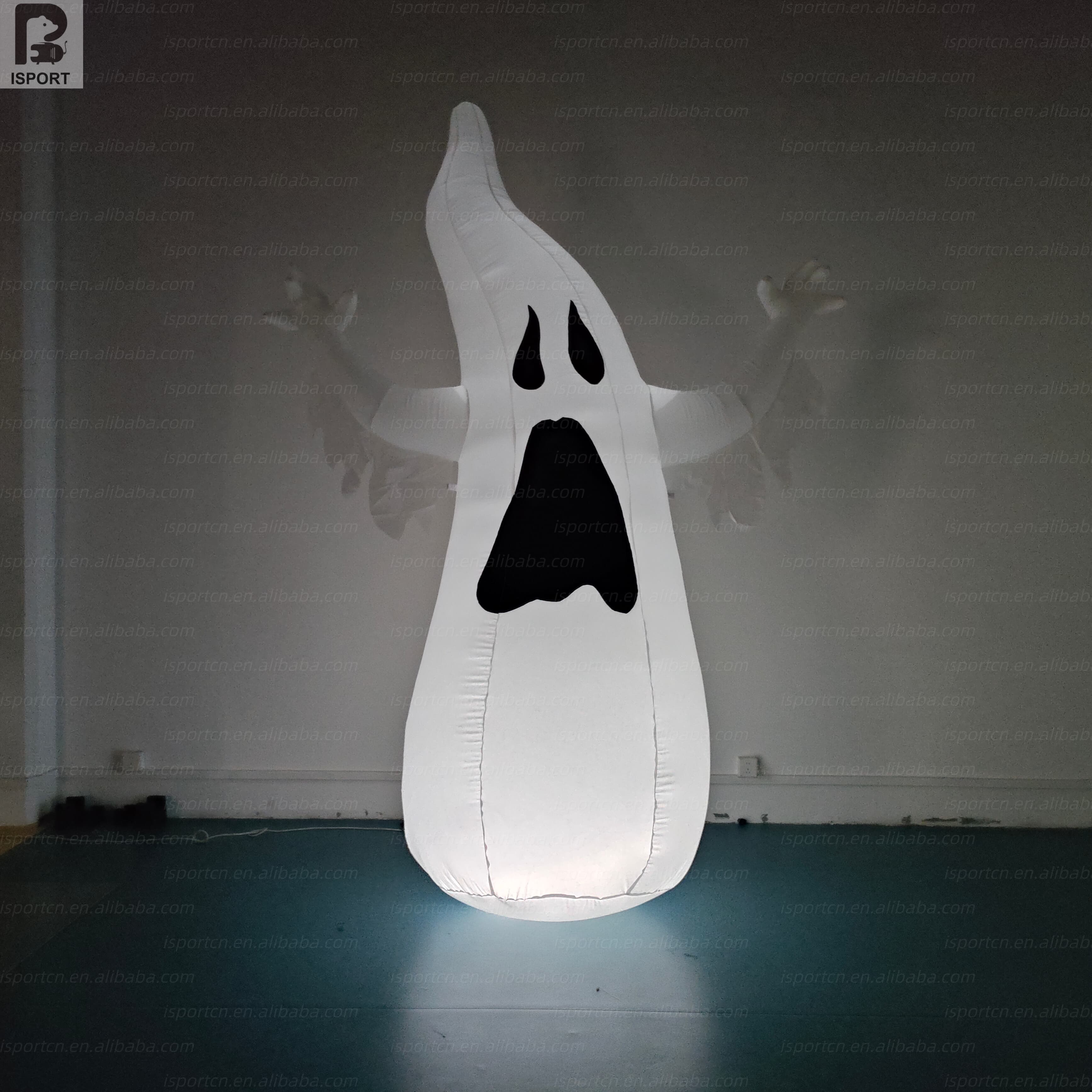 Giant Inflatable Glowing Ghost with LED Lights for Halloween Events