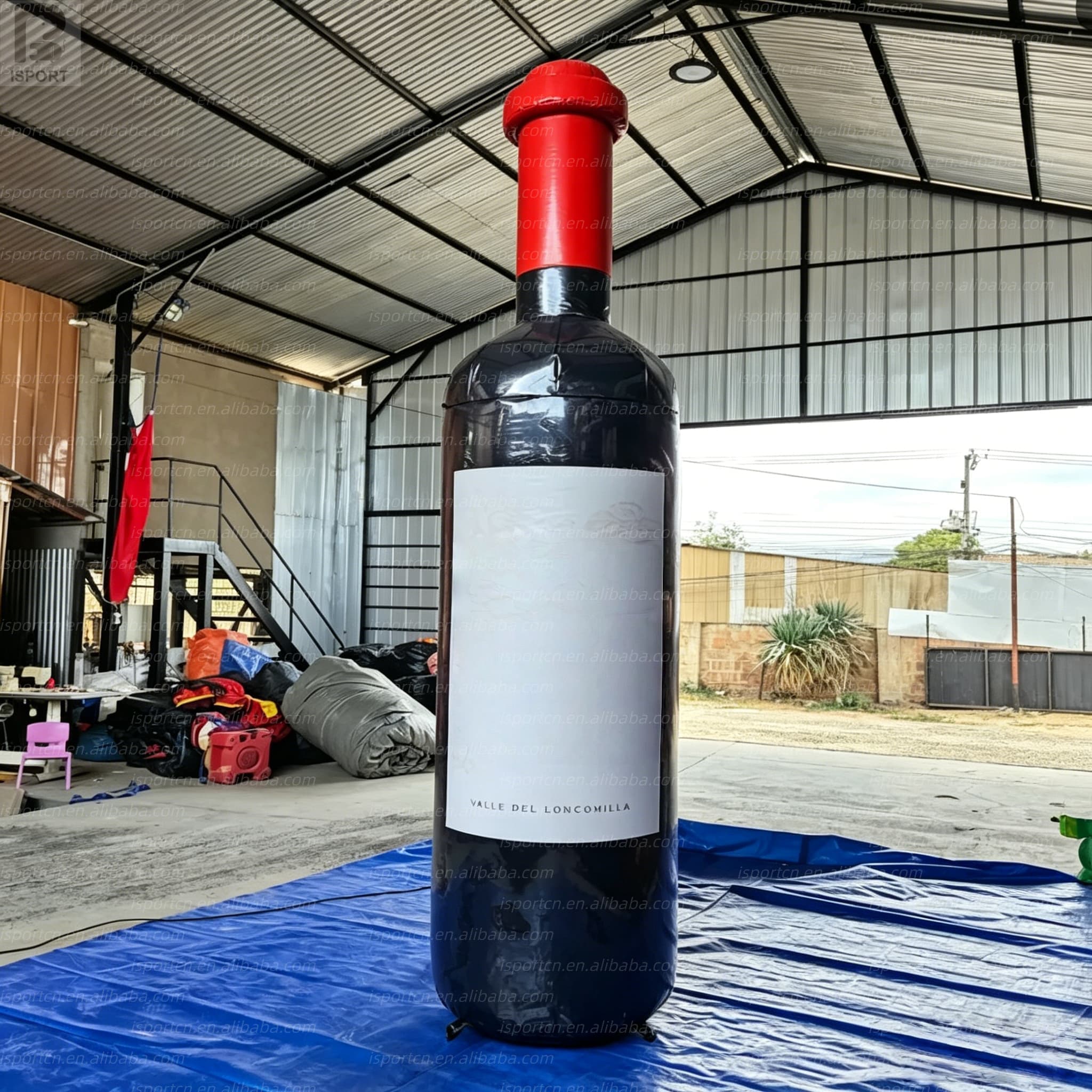 Custom Giant Inflatable Red Wine Bottle for Wineries and Events