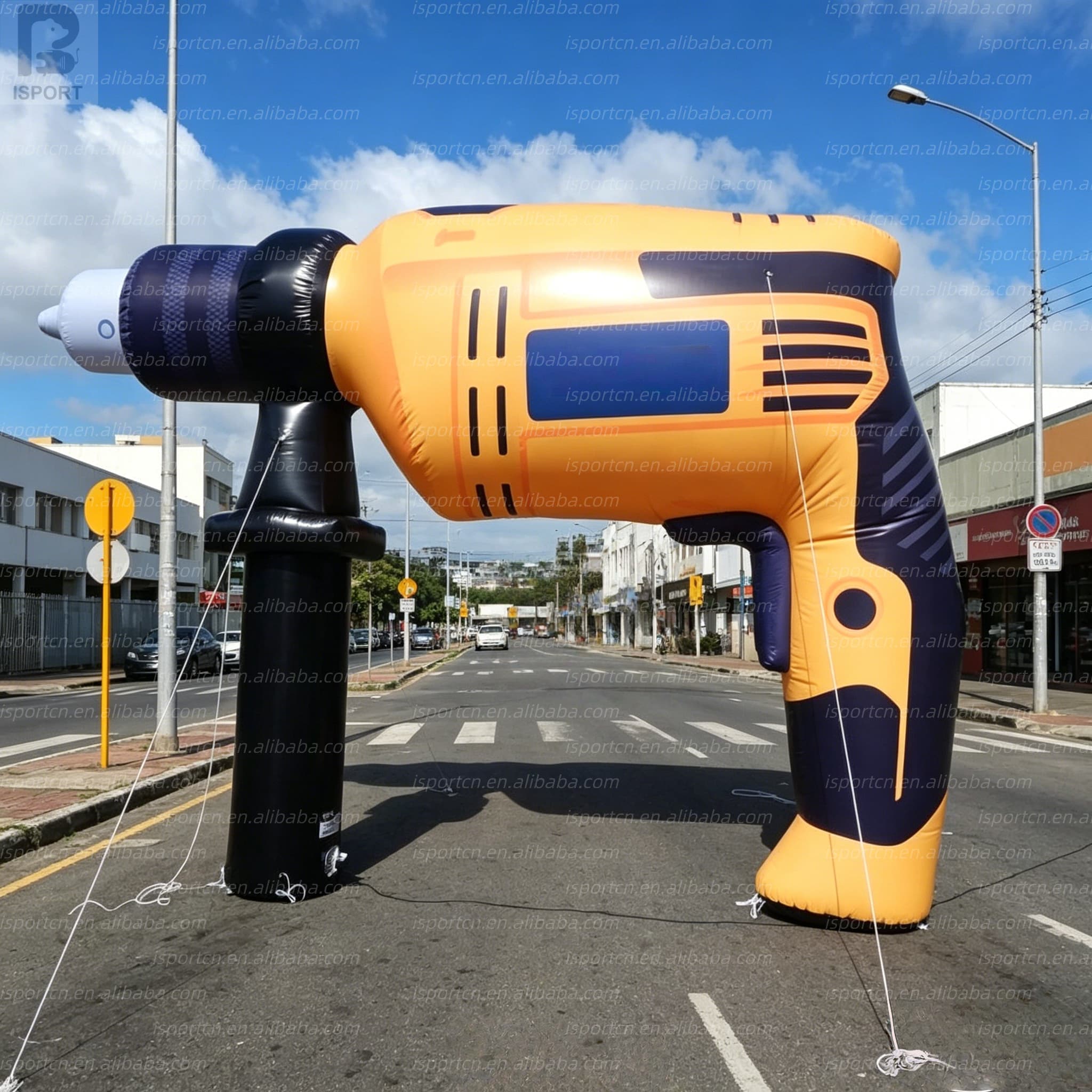 Custom Printed Inflatable Power Drill Replica for Brand Activations