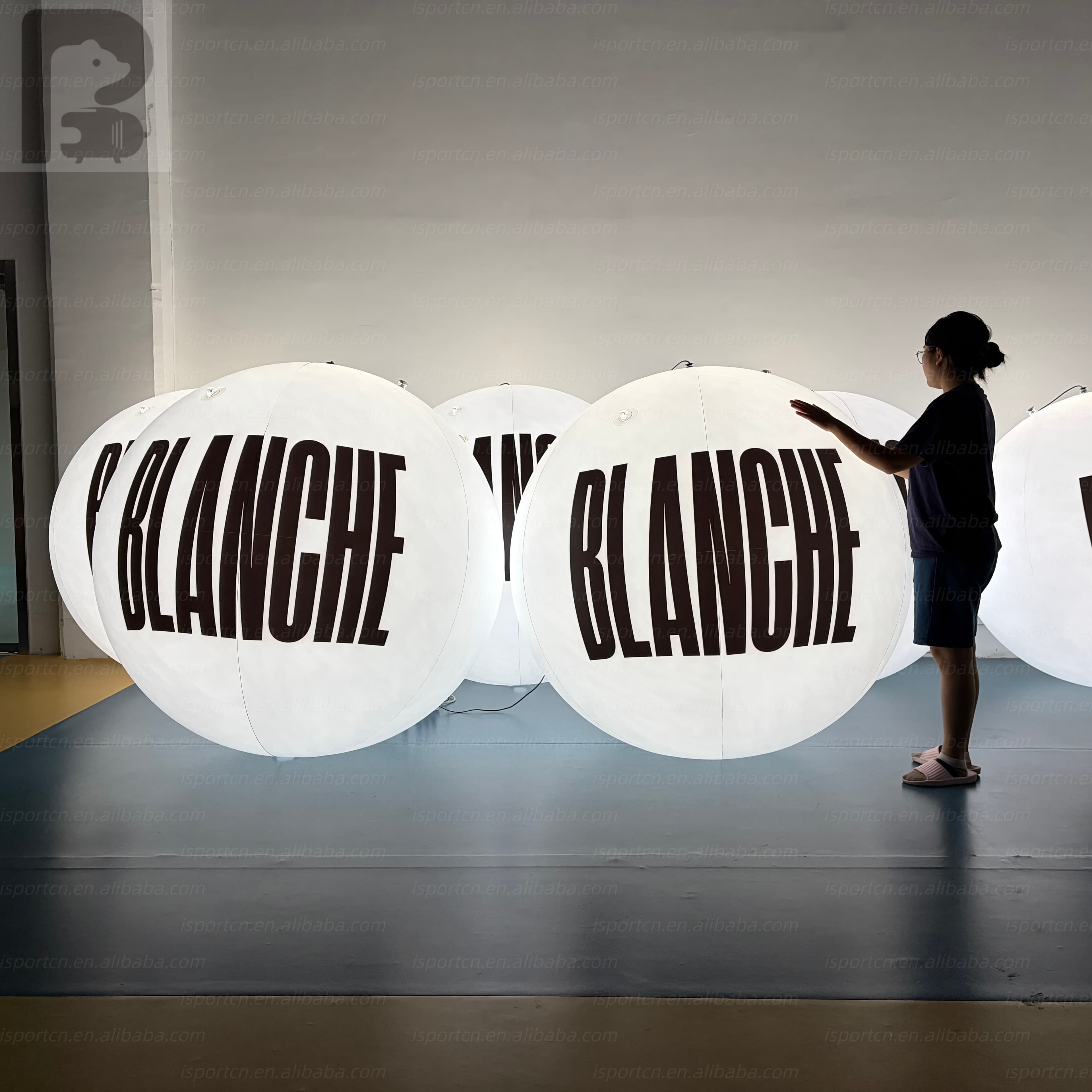 Custom Illuminated LED Logo Balloon for Brand Activation