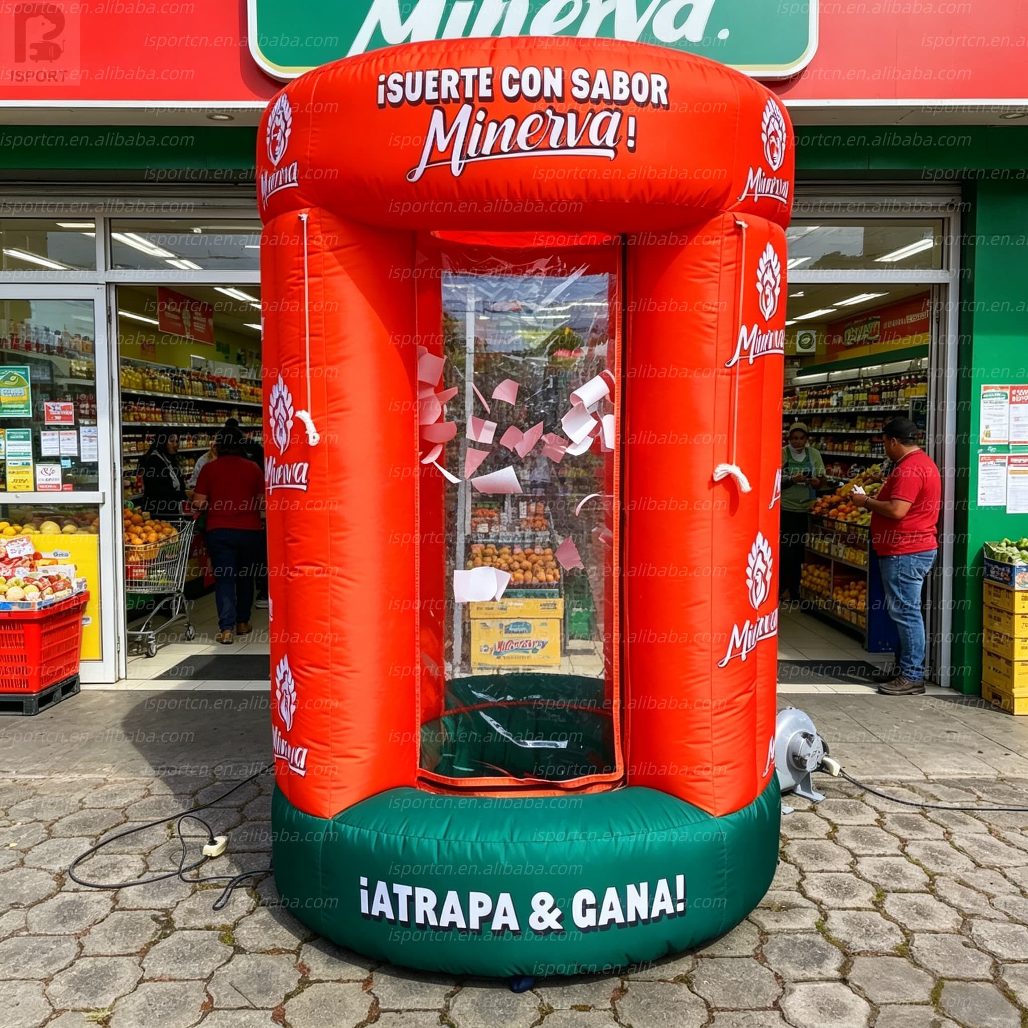 Custom Inflatable Cash Grab Booth for Promotions and Events