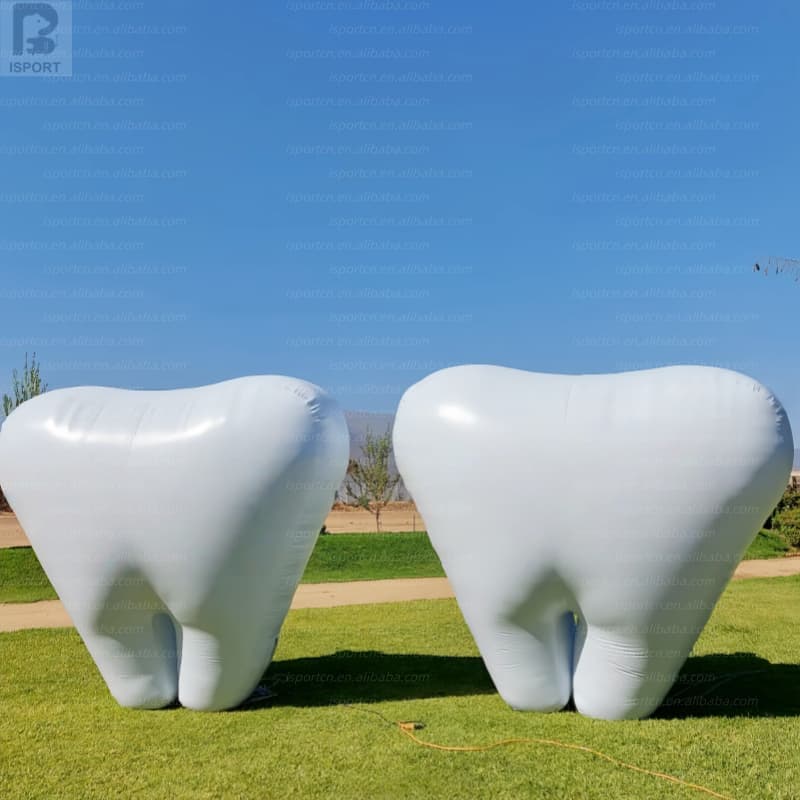 Giant Inflatable Tooth with LED Lights for Dental Clinics