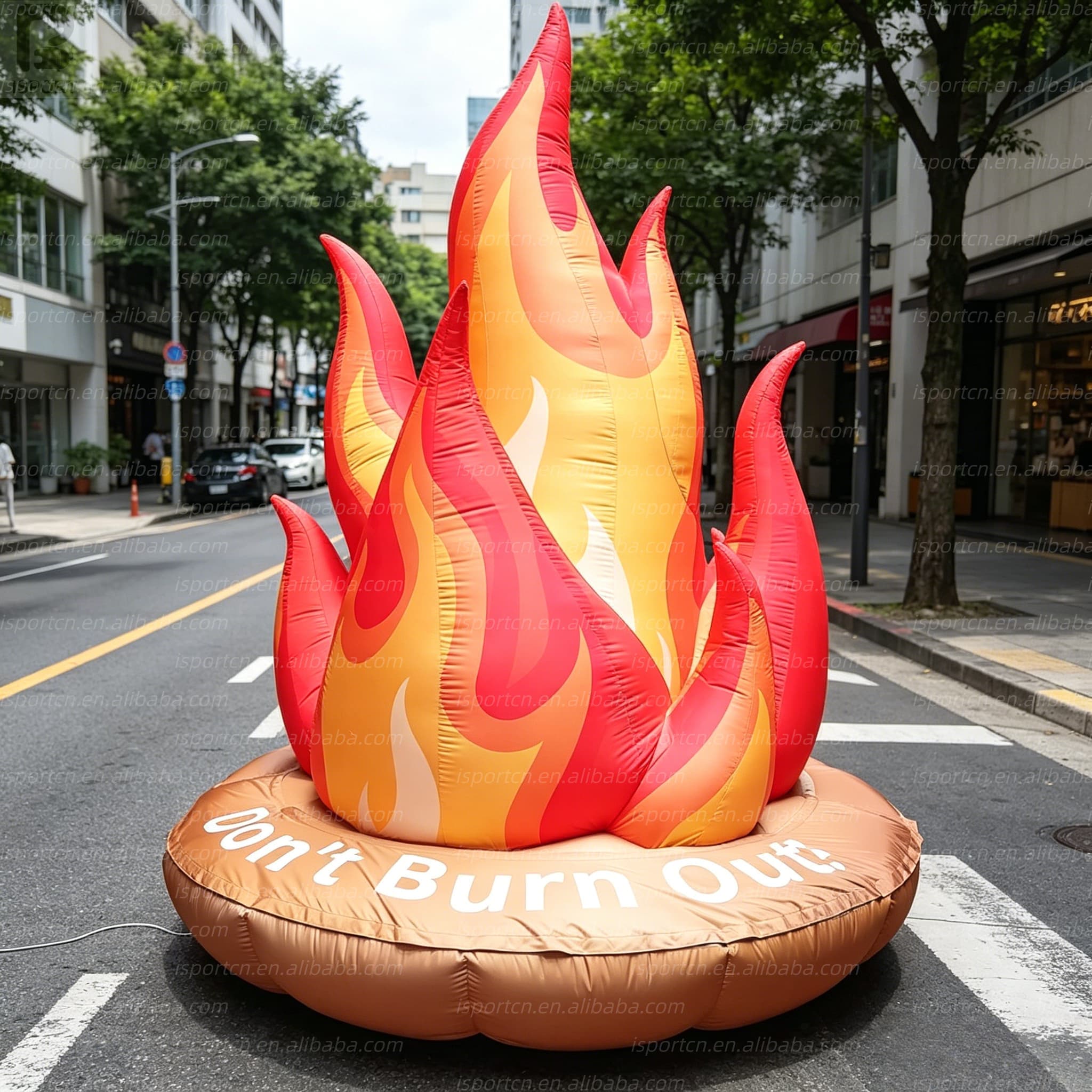 Giant Inflatable Fire Flame with LED Lights