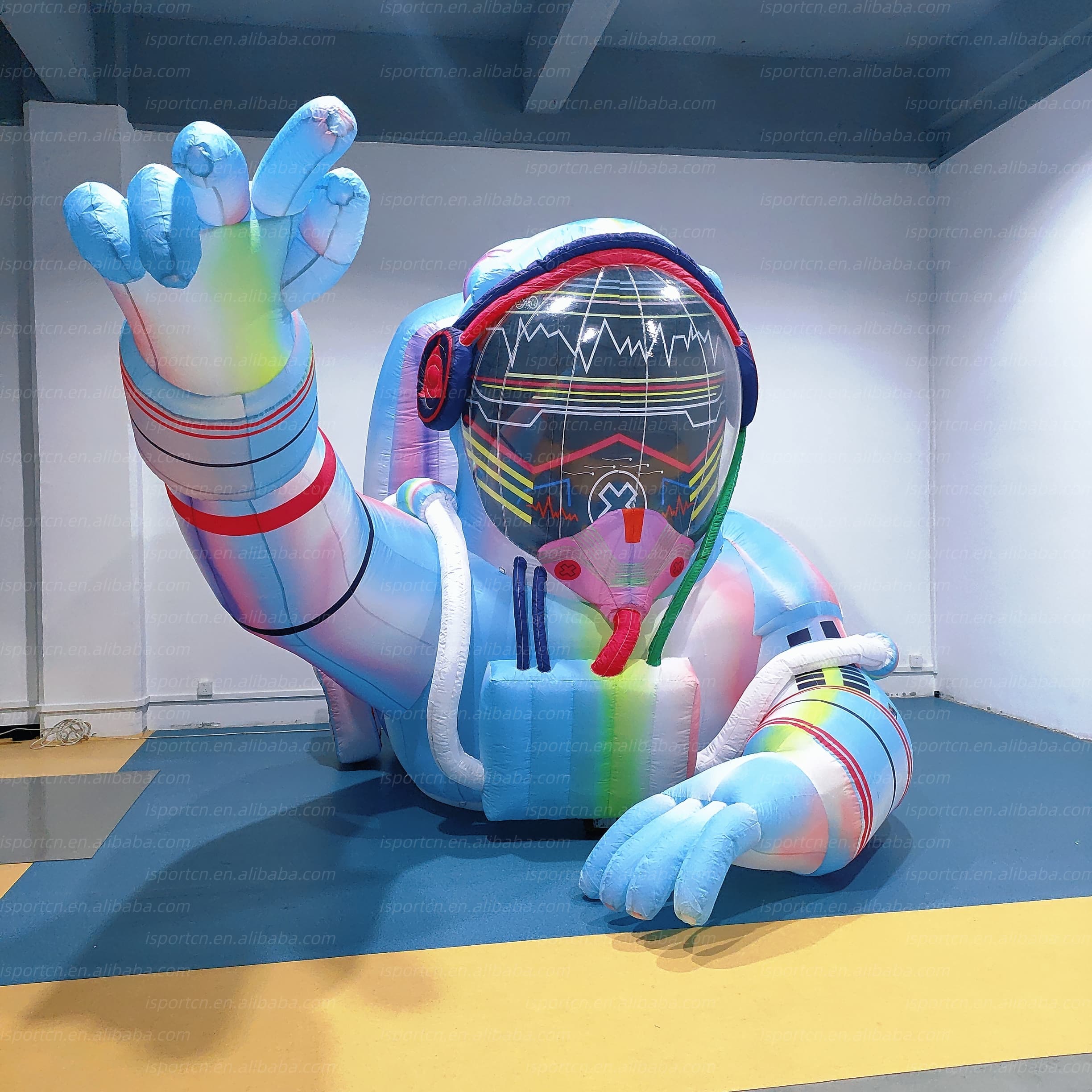 Giant Inflatable Astronaut DJ Mascot for Music Festivals