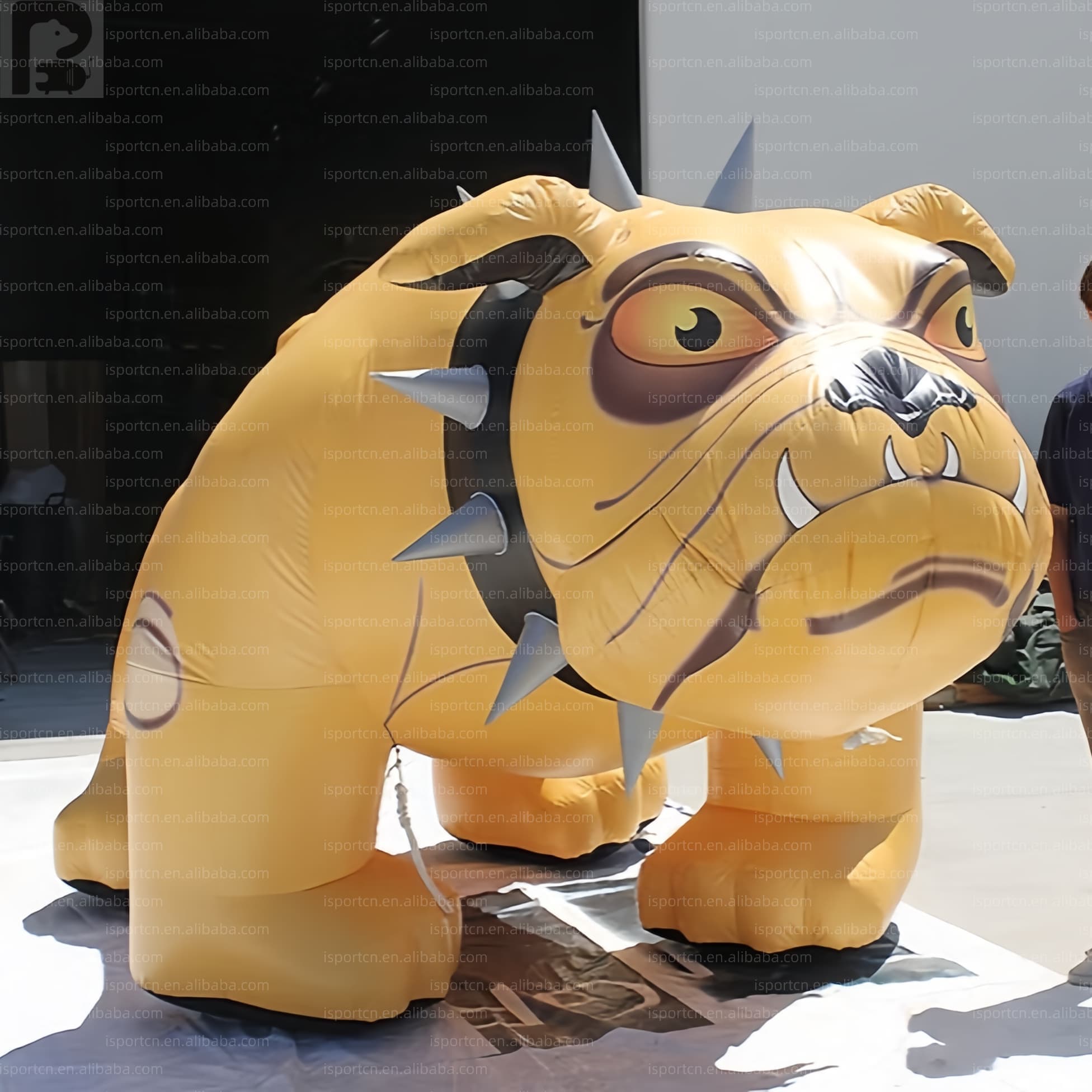 Giant Custom LED Inflatable Bulldog Mascot