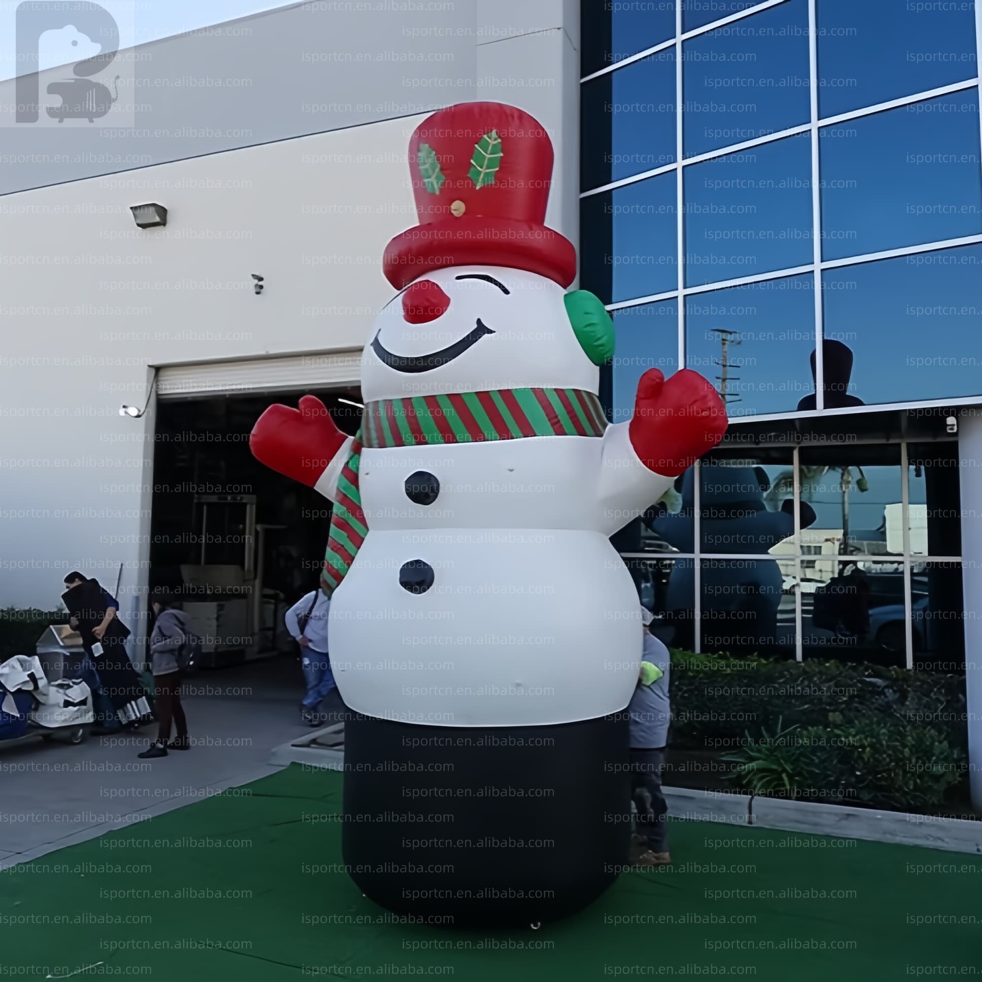 Giant LED Light Up Inflatable Snowman for Christmas Displays