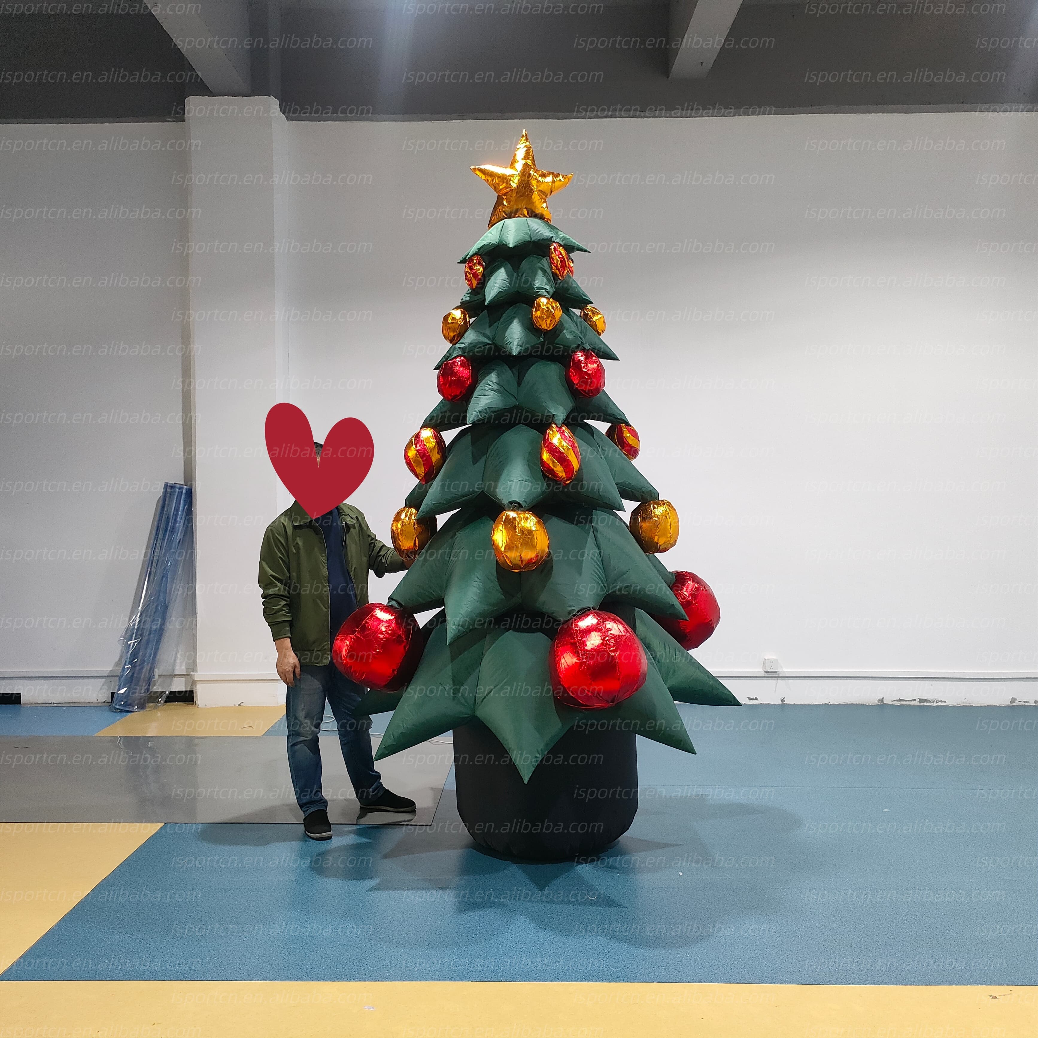 Giant Inflatable Christmas Tree with LED Lights