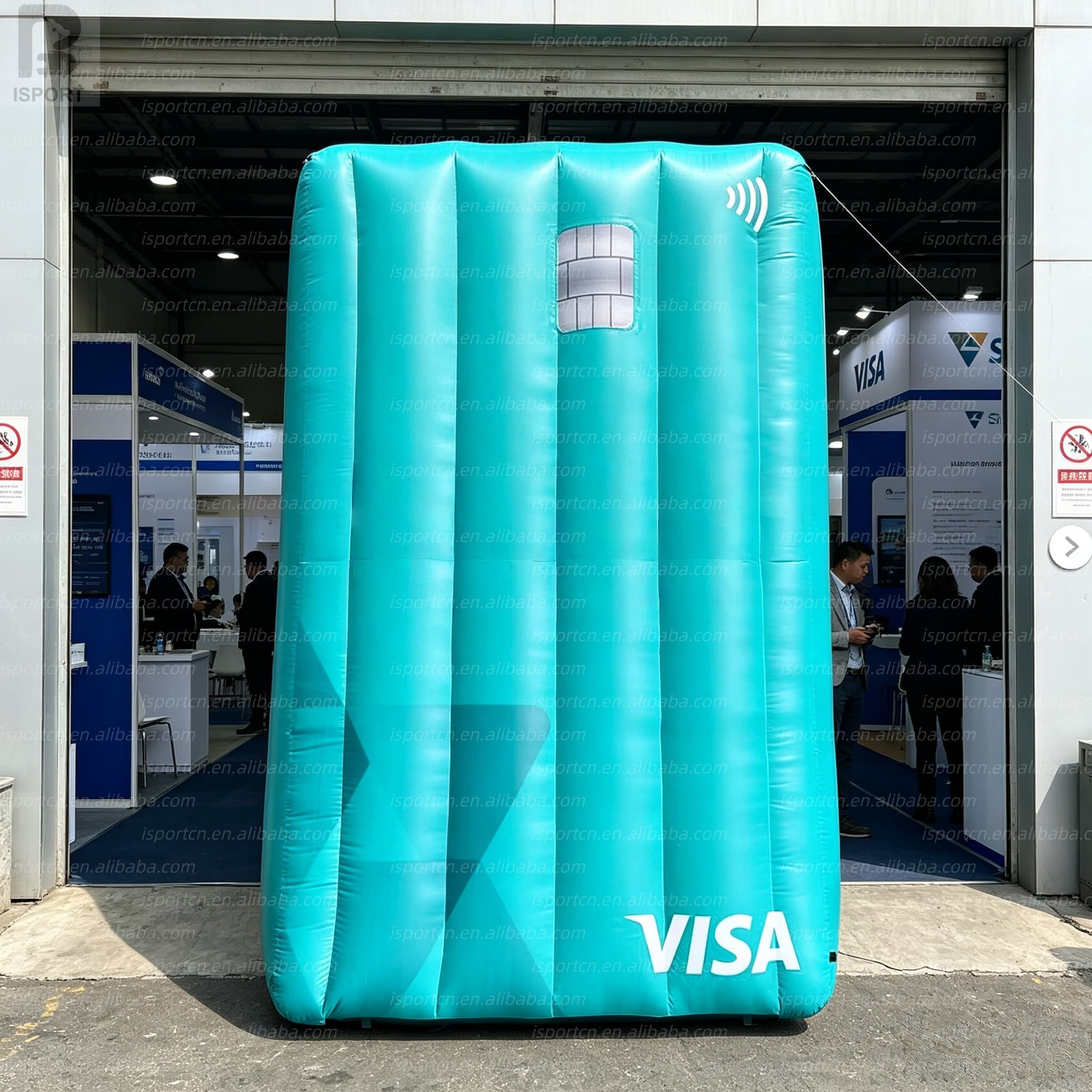 Giant Inflatable Credit Card with LED Lighting for Bank Promotions
