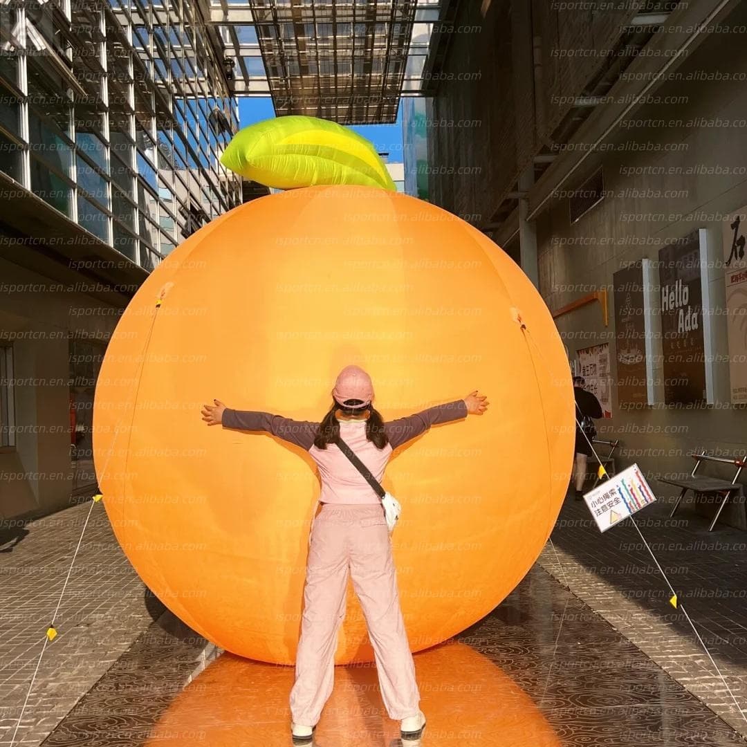 Giant Inflatable Orange Oversized Fruit Prop for Events