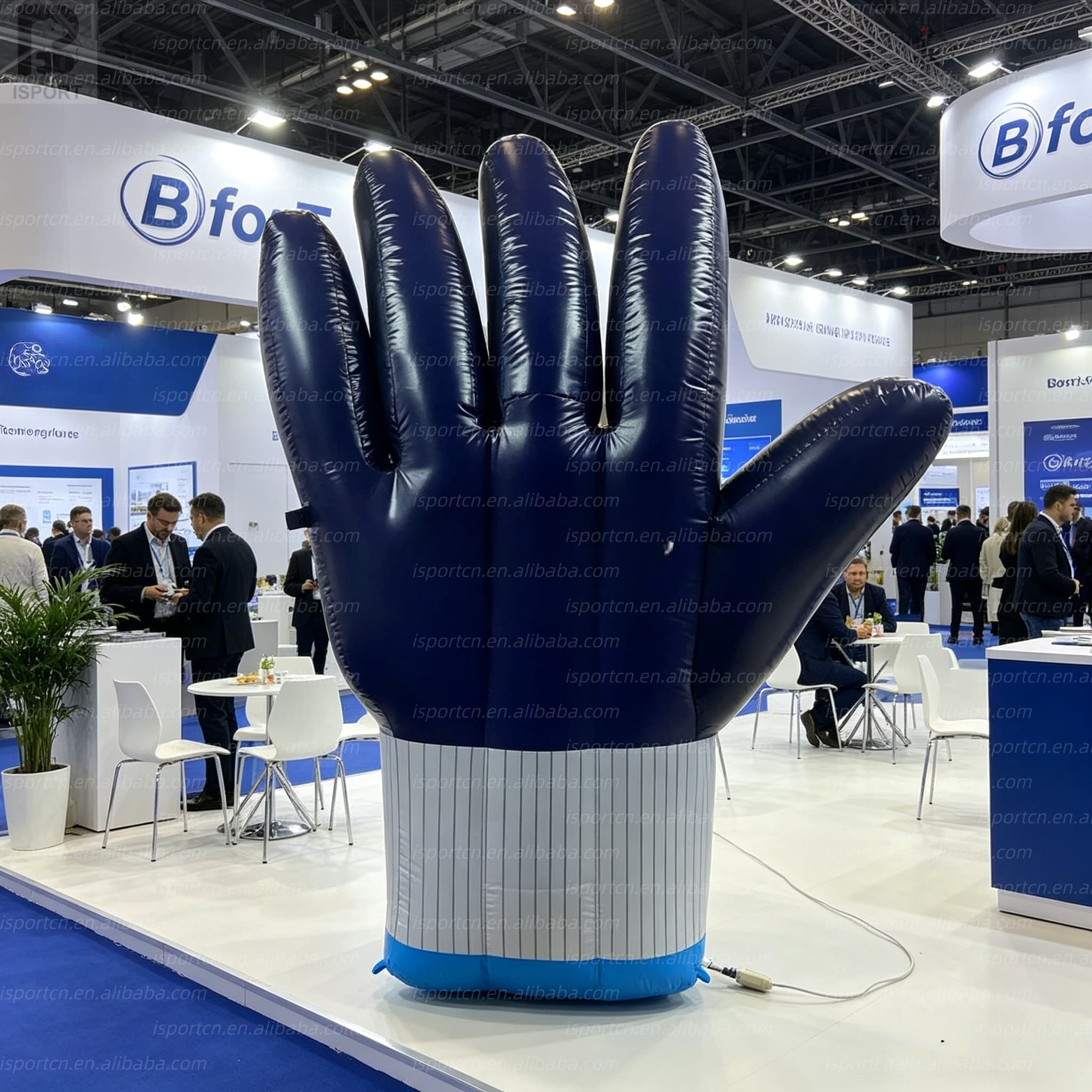 Giant Inflatable Work Glove with LED Lights