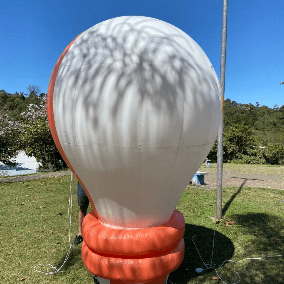 Giant LED Inflatable Light Bulb with Custom Logo Printing