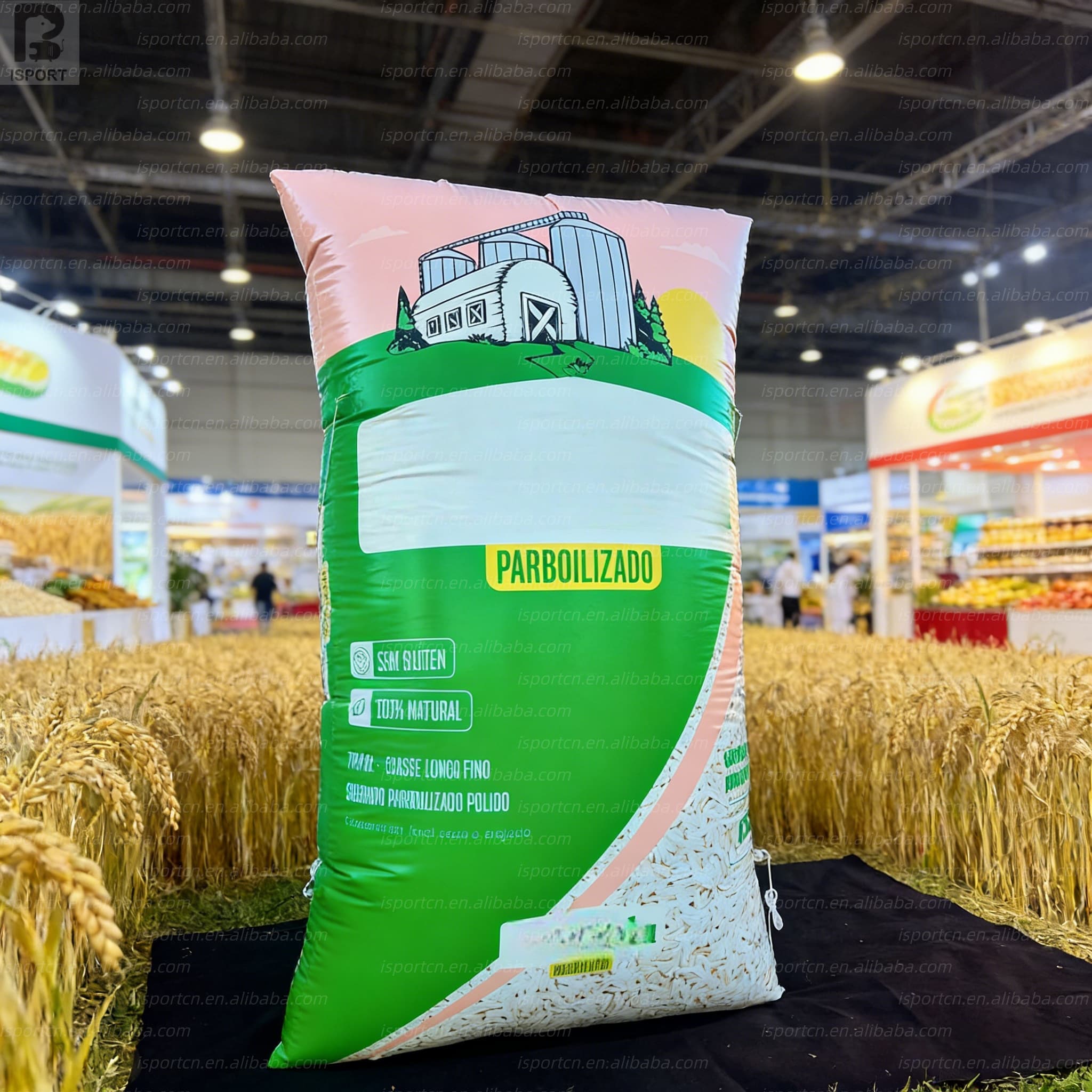 Giant LED Inflatable Rice Bag for Agricultural Events and Store Displays