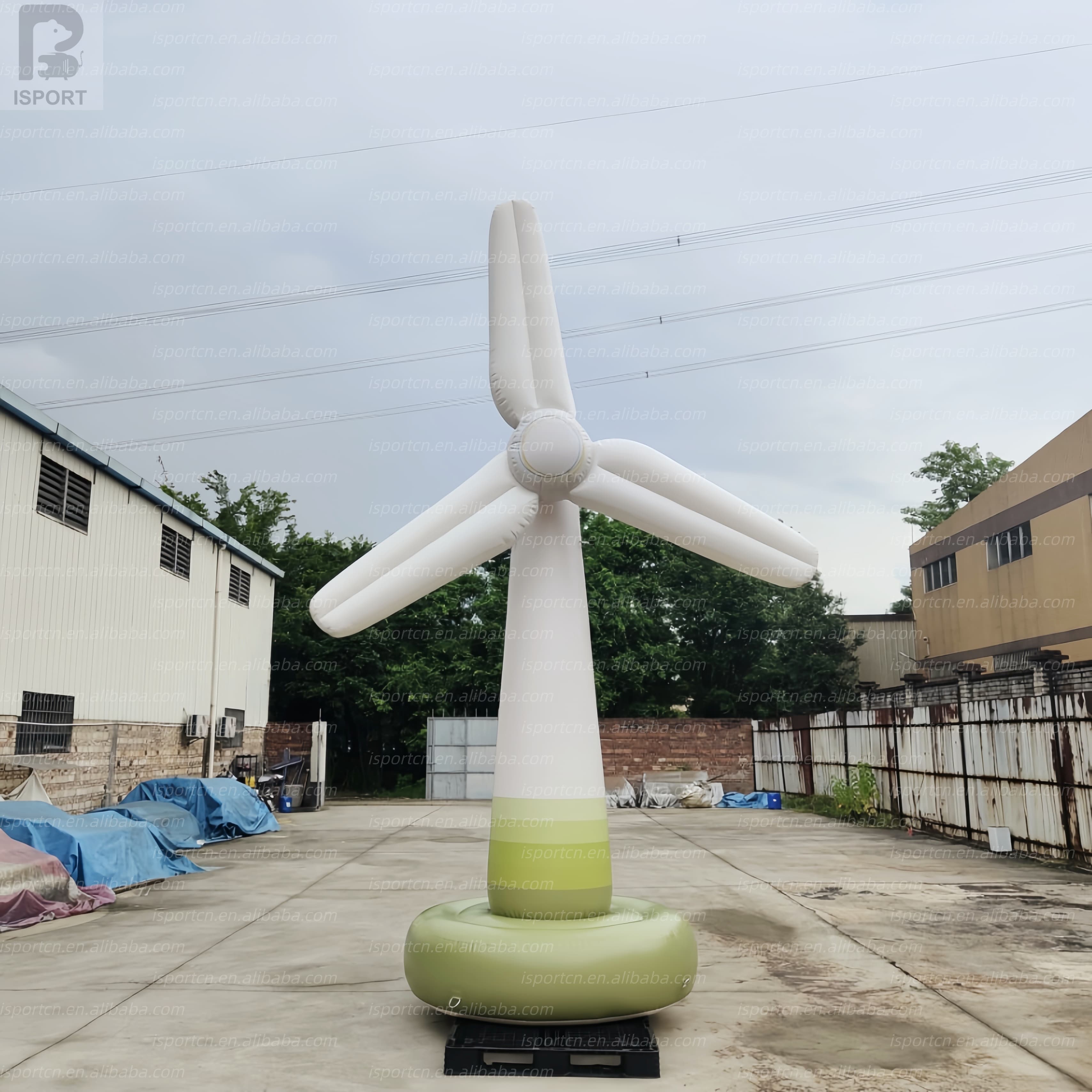 Custom Inflatable Wind Turbine with LED Lights