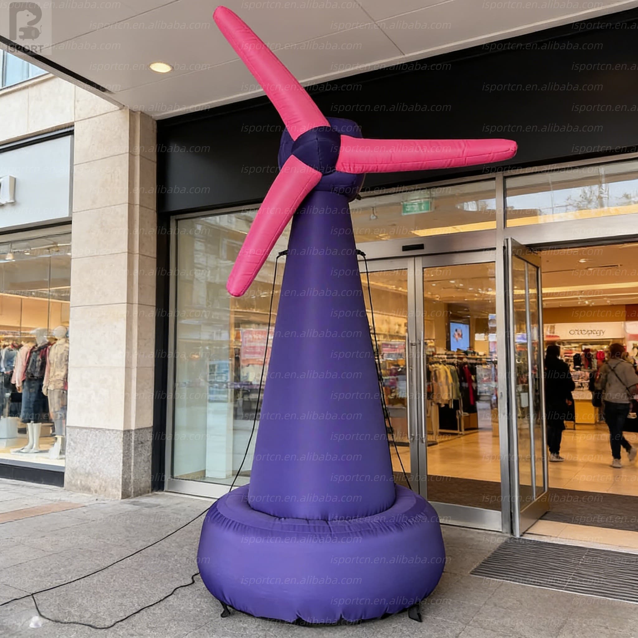 Custom Giant Inflatable Wind Turbine for Events and Promotions