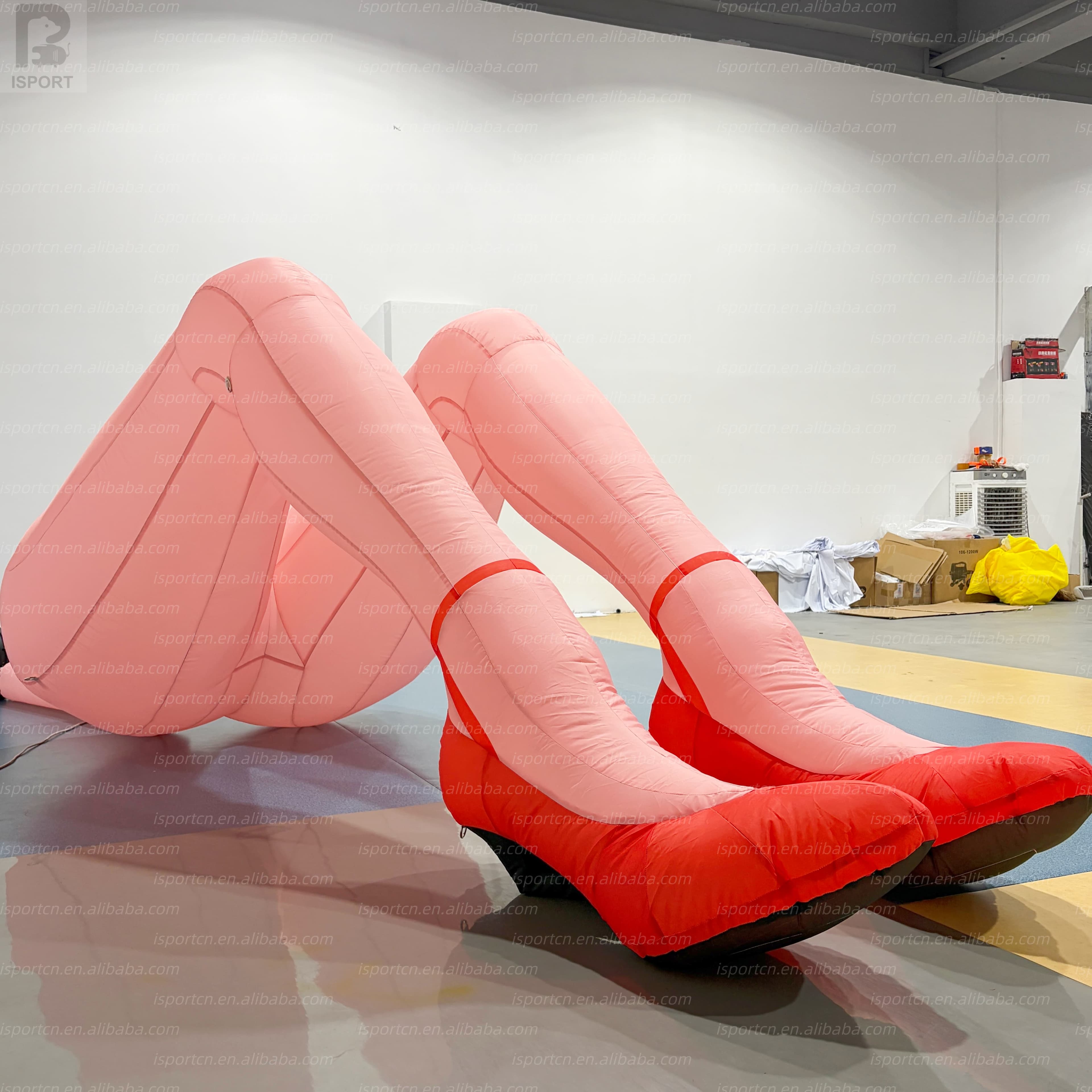 Giant Inflatable Female Legs Art Installation Sculpture