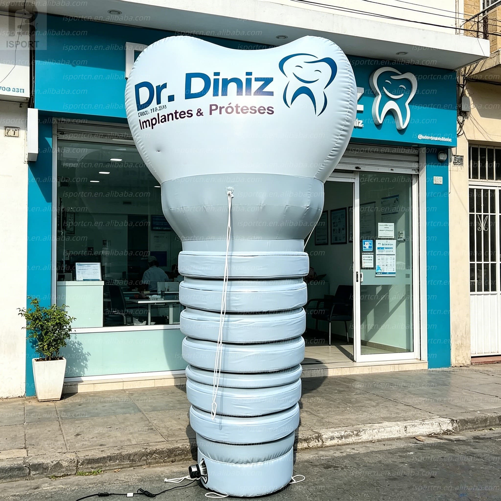 Giant Inflatable Teeth with LED Lighting for Dental Promotions
