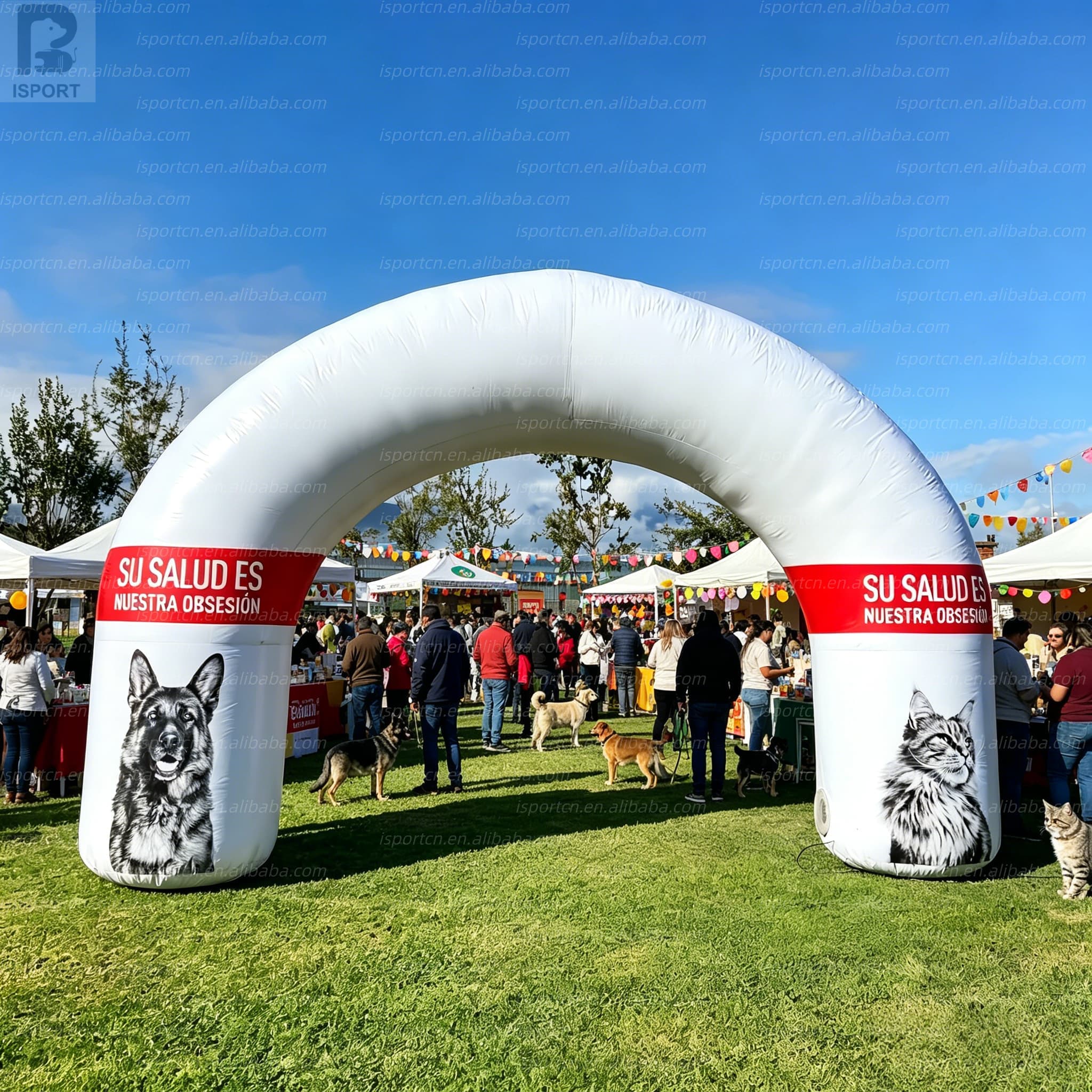 Custom Inflatable Half Moon Arch for Events and Advertising