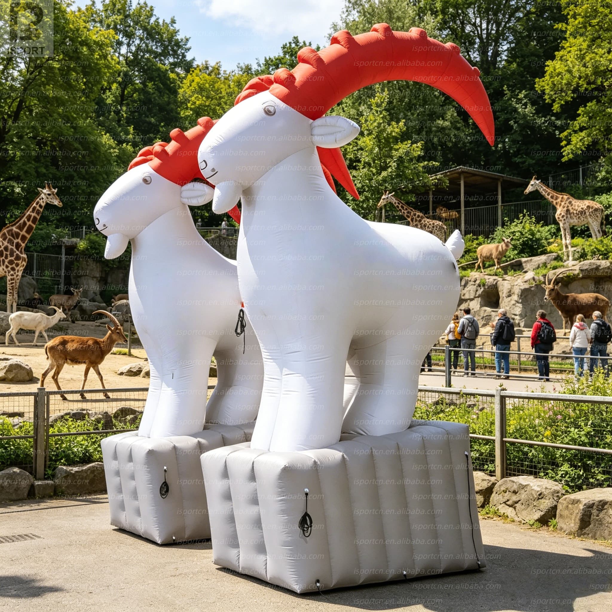 Custom Inflatable LED Goat - Giant Lighted Alpine Goat Model