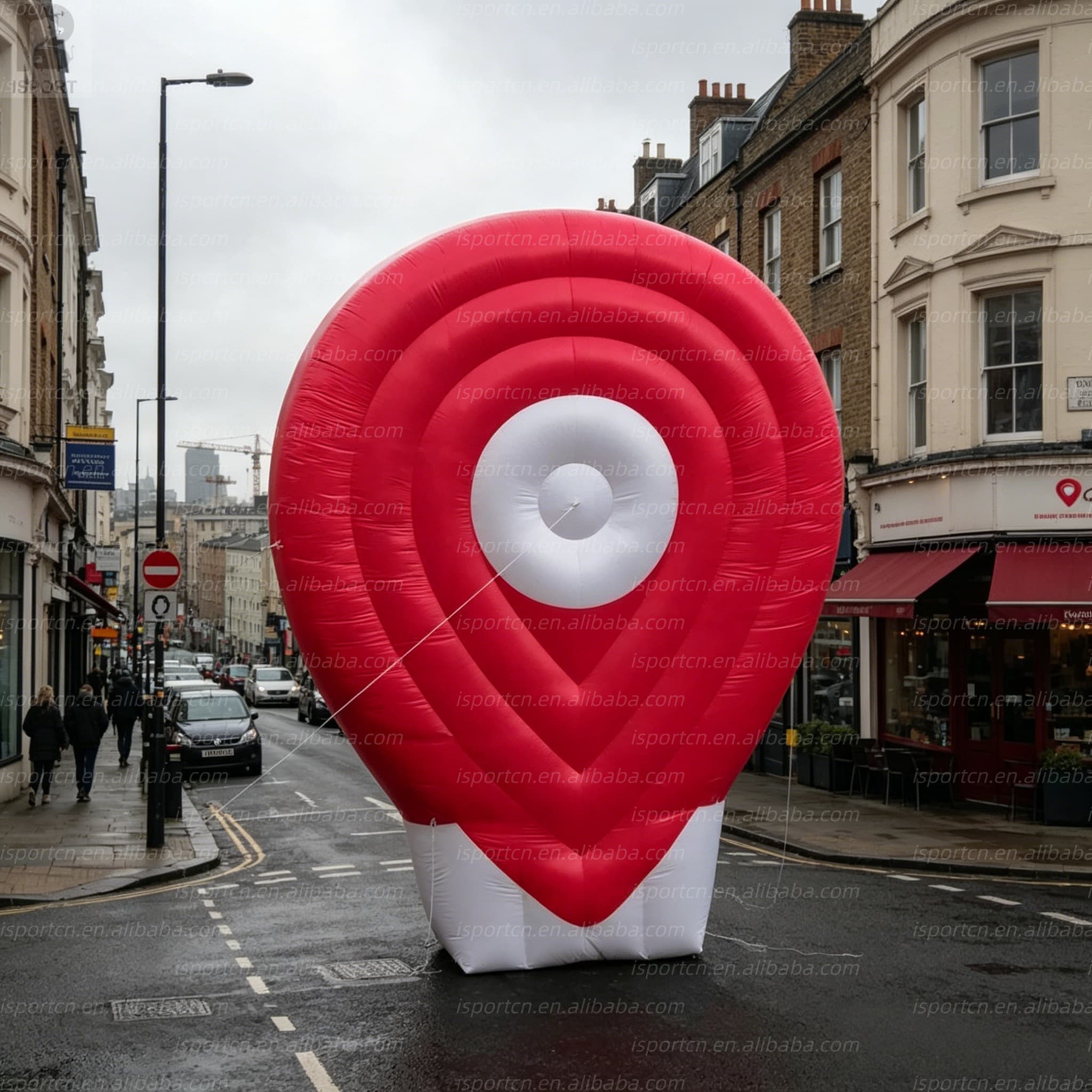Giant Inflatable LED Map Location Pin for Events and Promotions