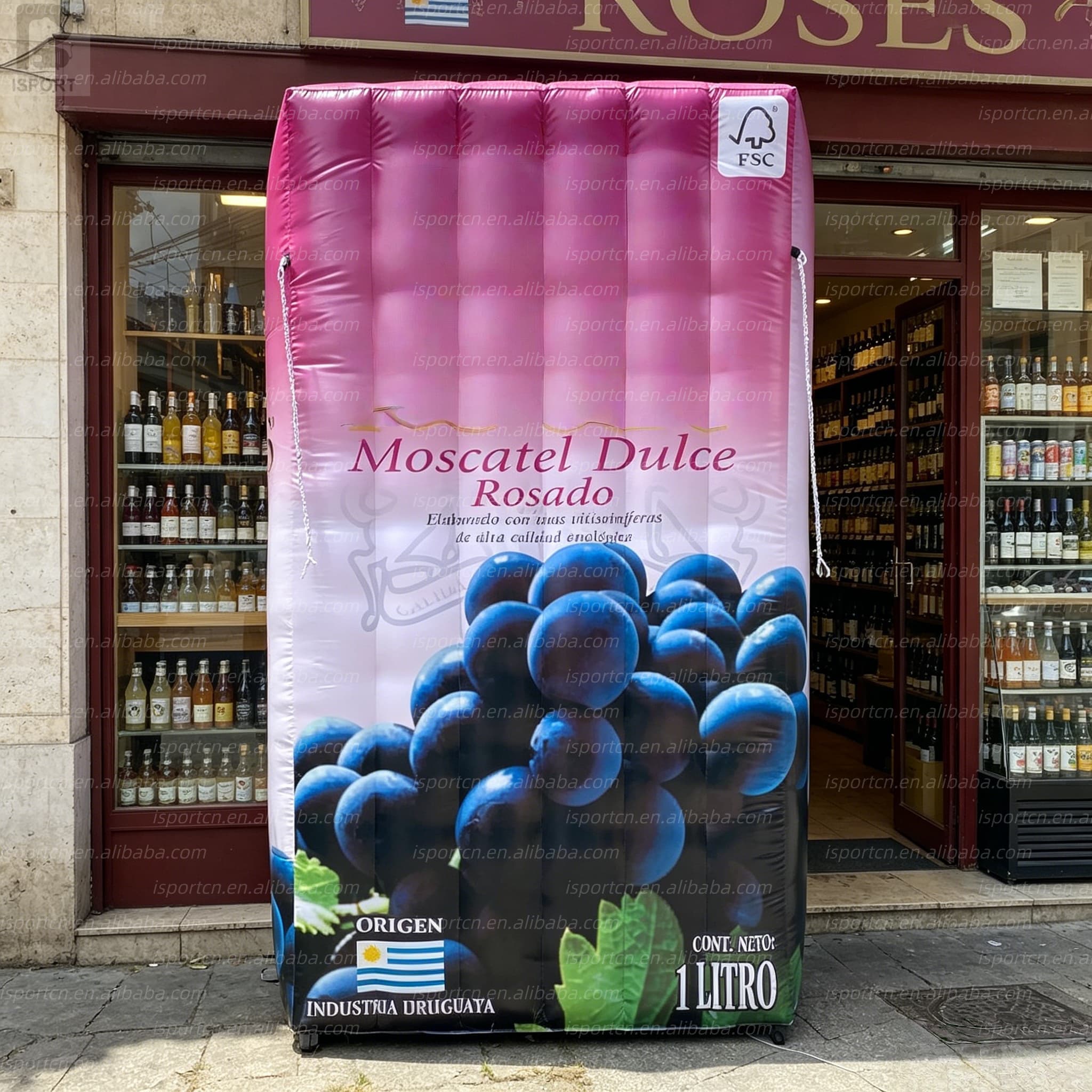 Giant Inflatable Drink Box with LED Lights for Promotions