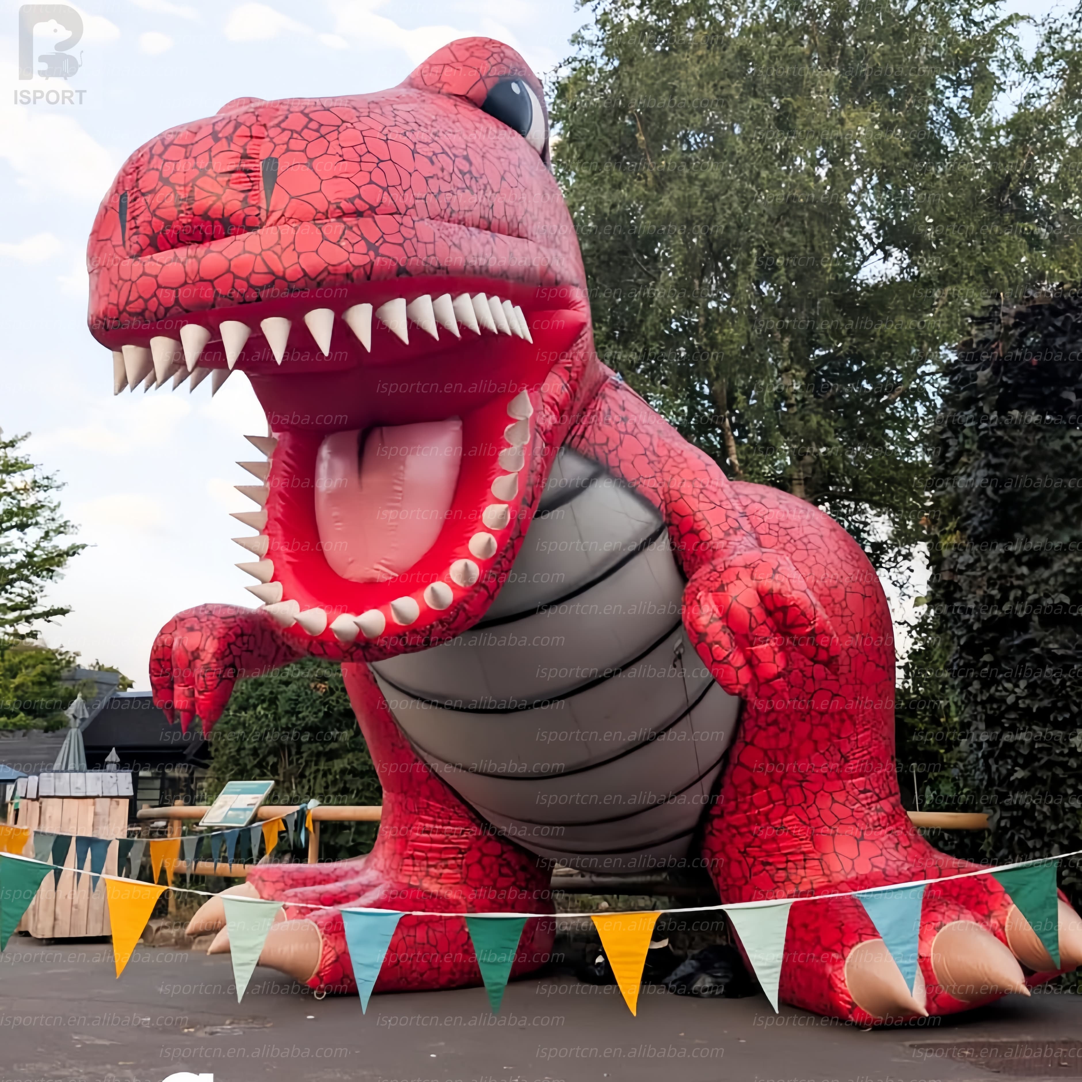 Giant LED Glowing Inflatable T-Rex Dinosaur