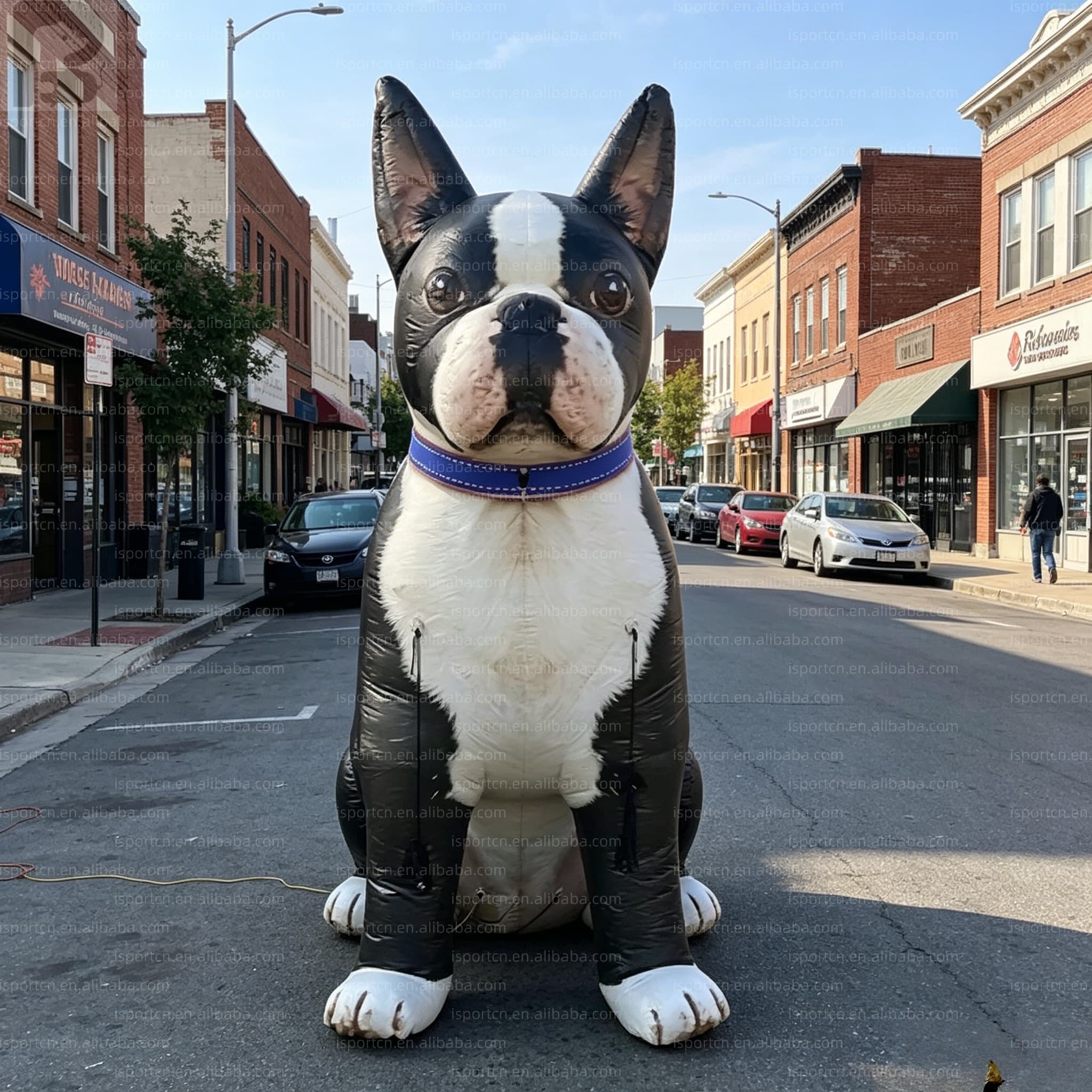 Giant Inflatable Boston Terrier Dog Advertising Display