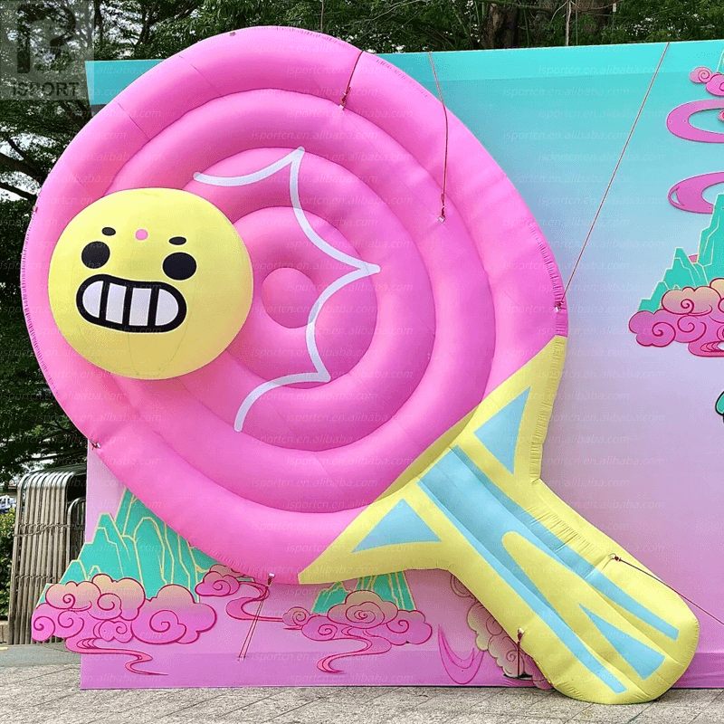 Giant Inflatable Ping Pong Paddle Prop for Events and Promotions