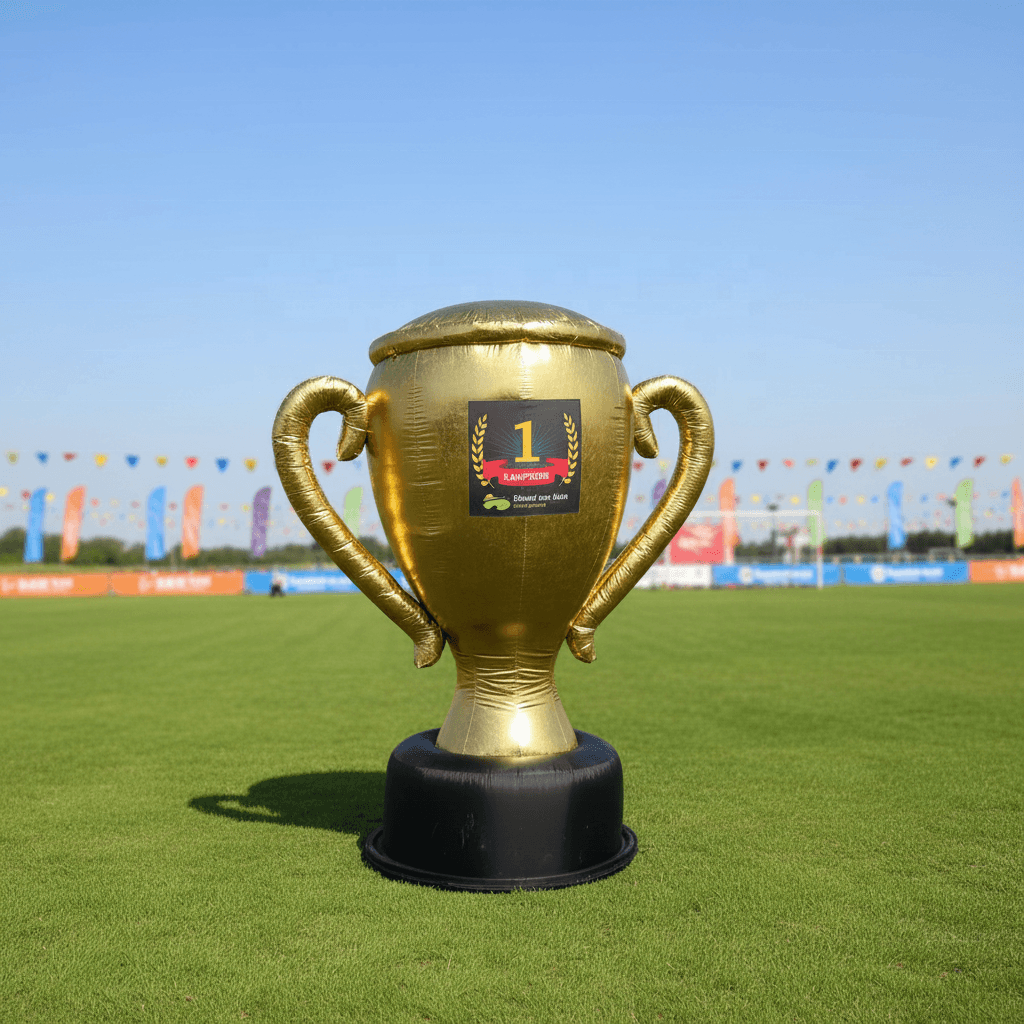 Custom Gold Cup Inflatable Trophy for Sports Events