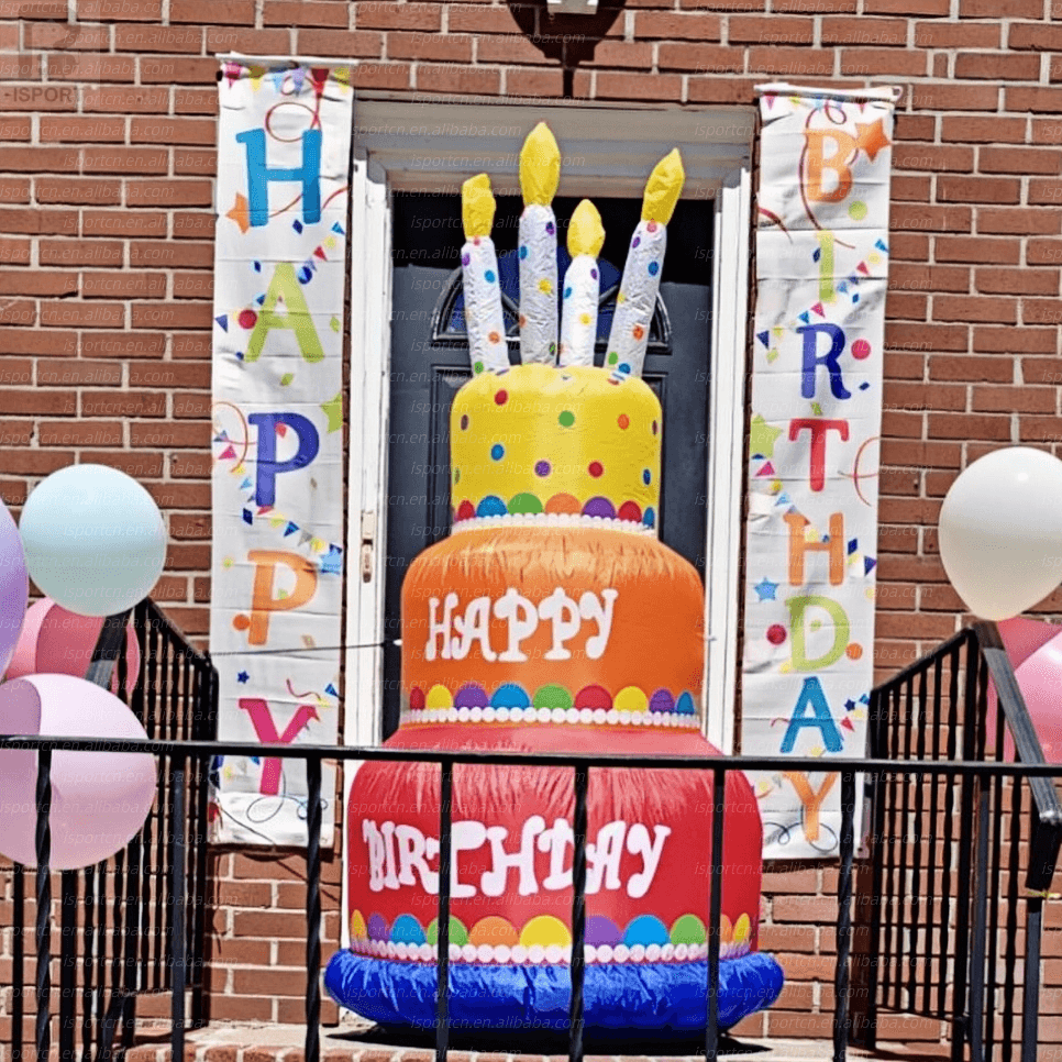 Giant Inflatable Birthday Cake for Events and Promotions