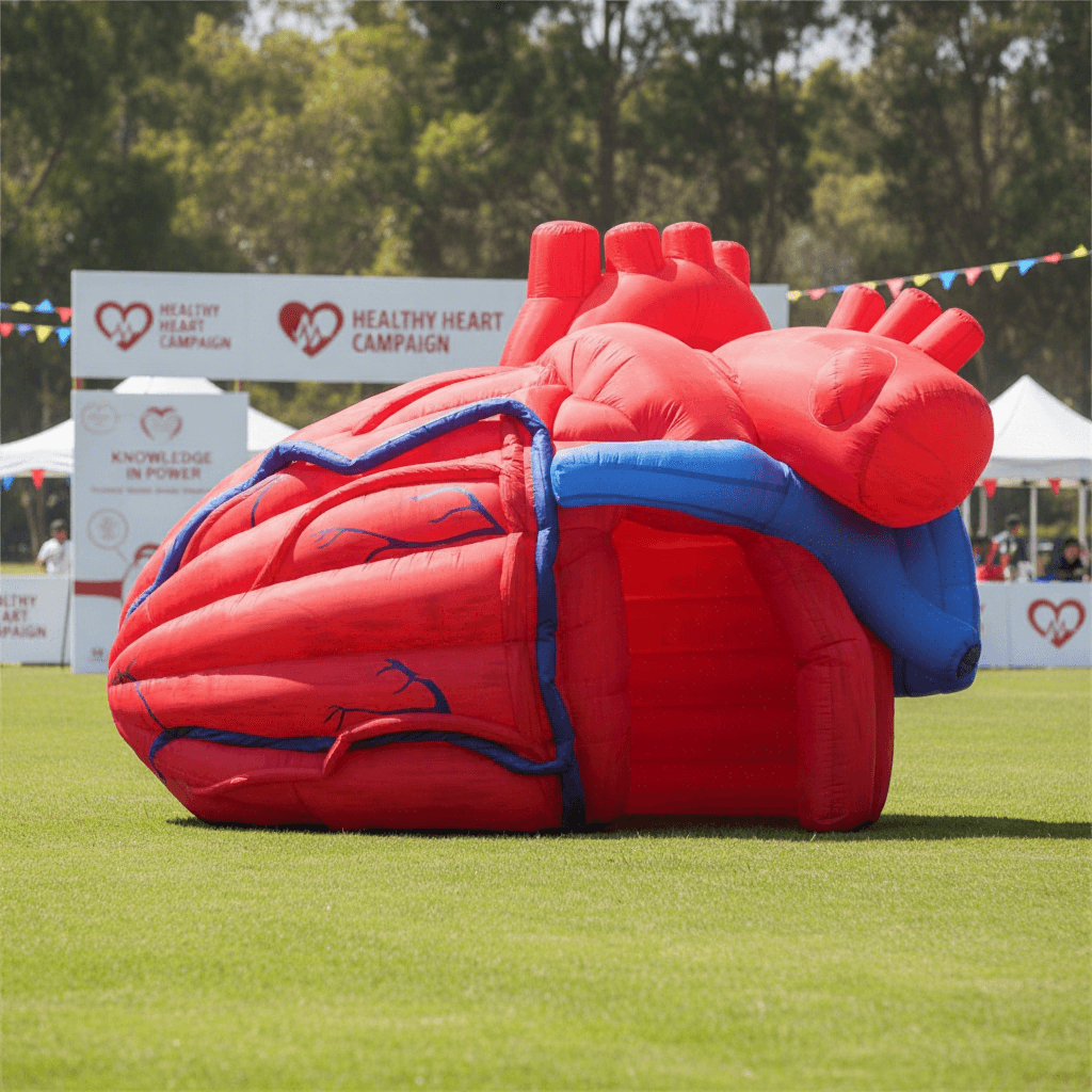 Custom LED Giant Inflatable Heart for Medical Events & Education