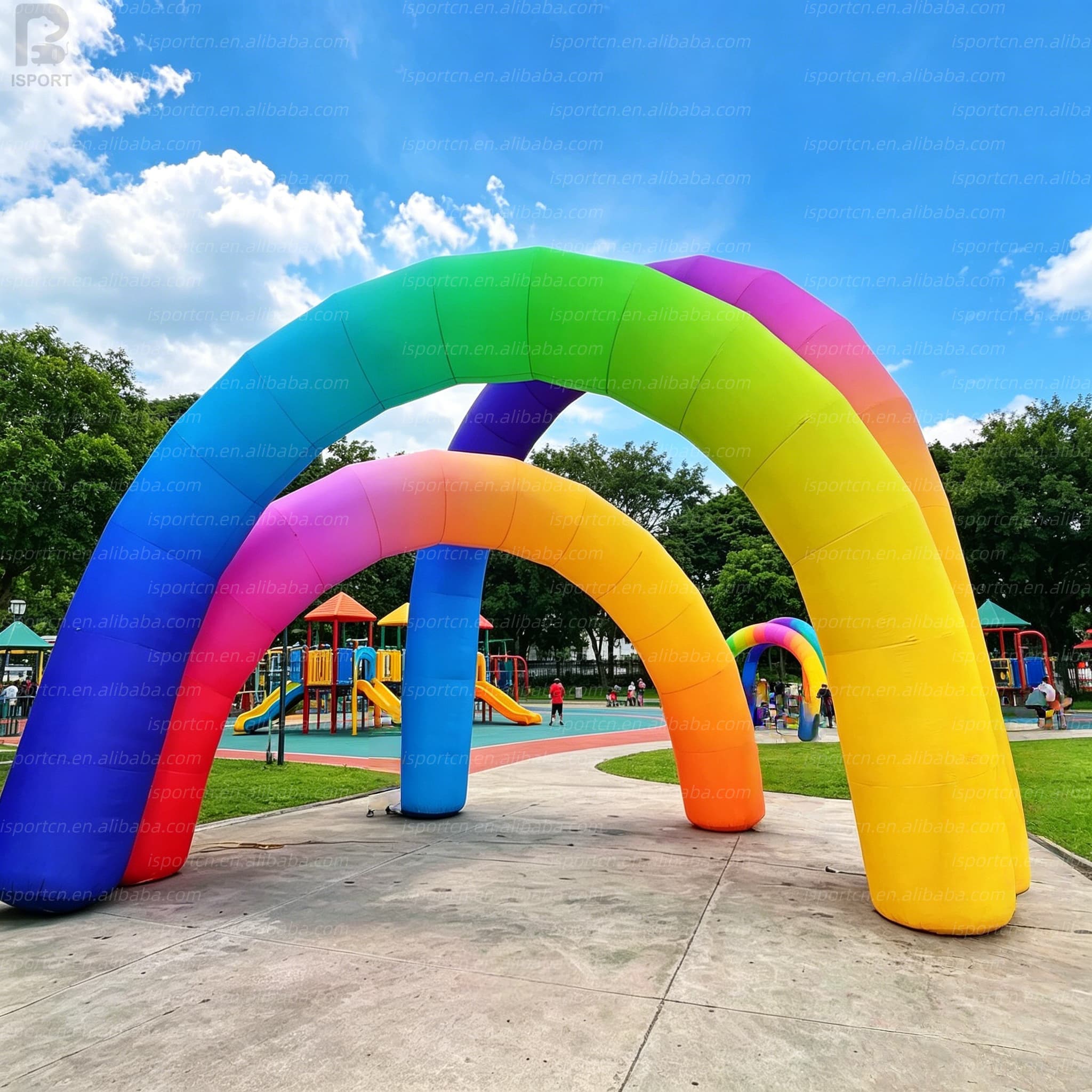 Custom Inflatable Rainbow Arch for Events and Advertising