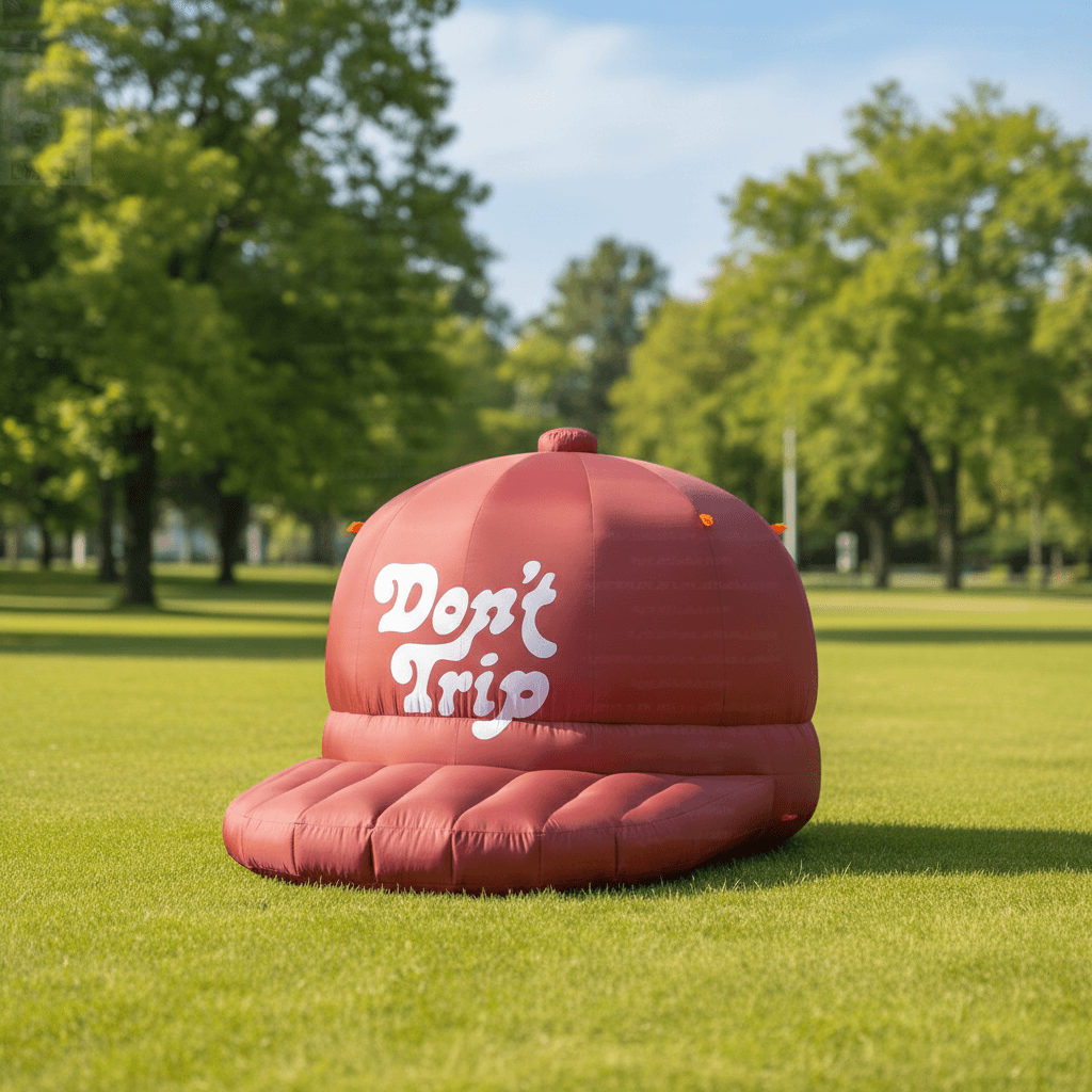 Giant Inflatable Baseball Cap Replica for Retail Promotion