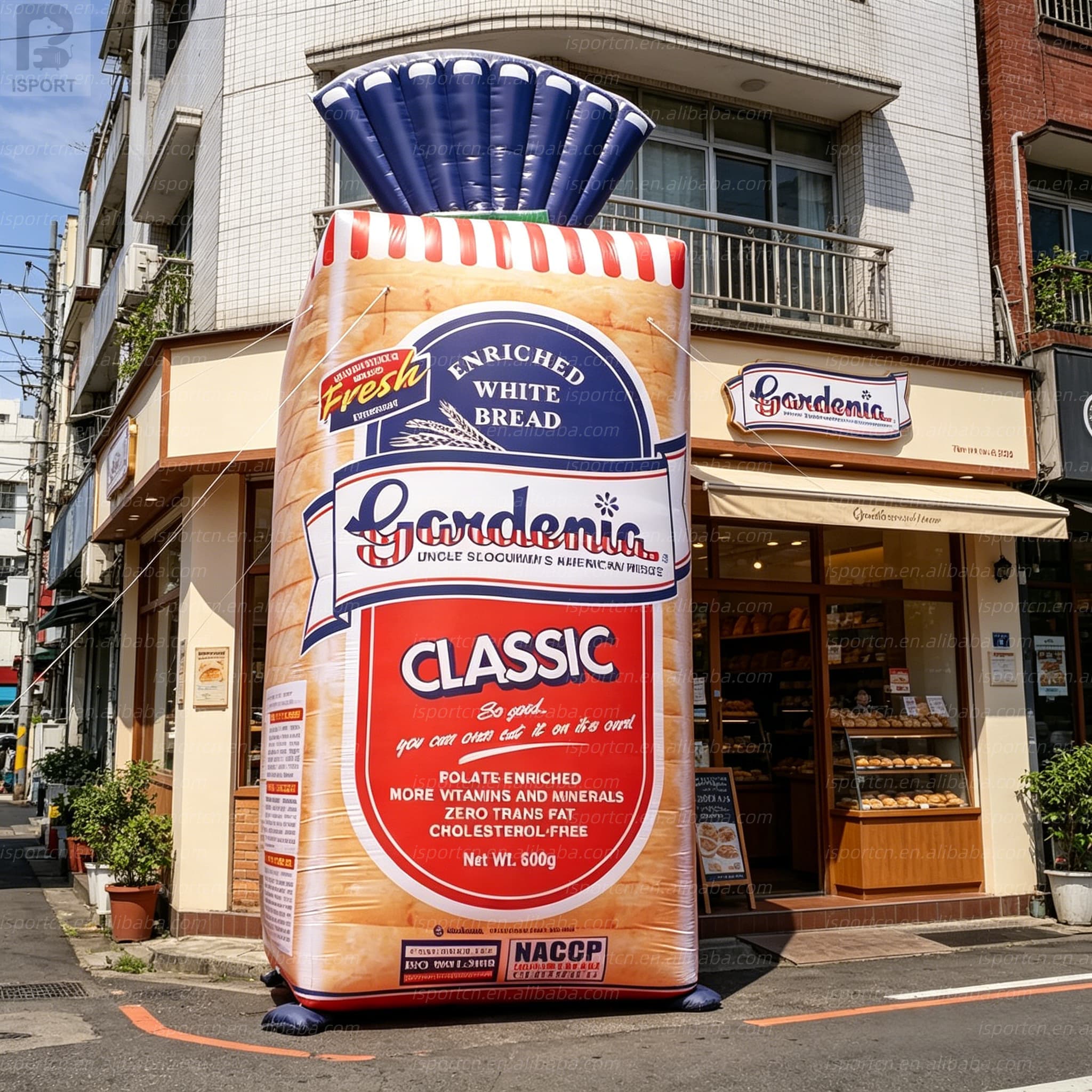 Giant Inflatable Bread Bag Replica for Bakery and Grocery Promotion