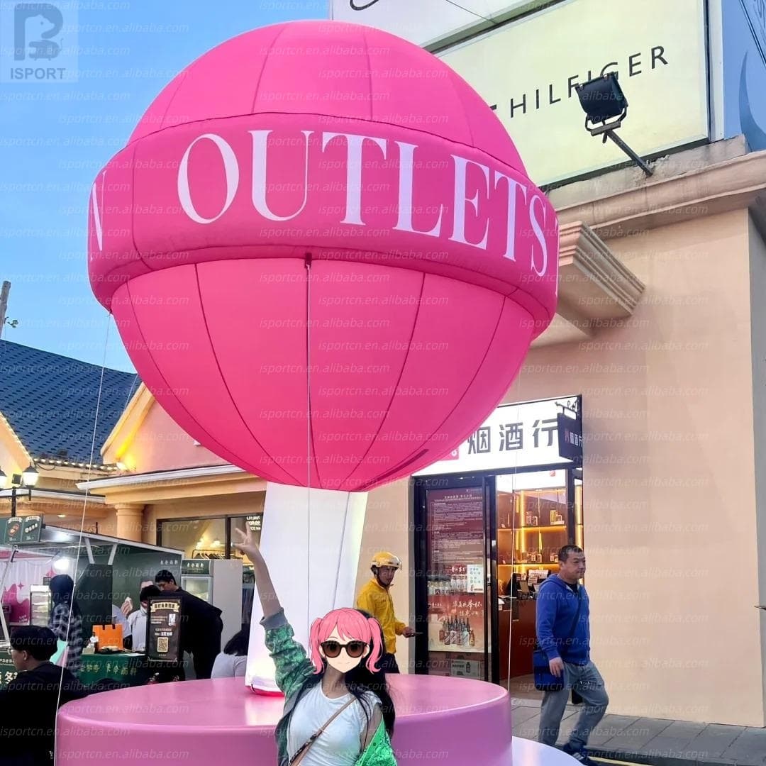 Giant Inflatable Lollipop Custom Candy Sculpture with Logo Printing