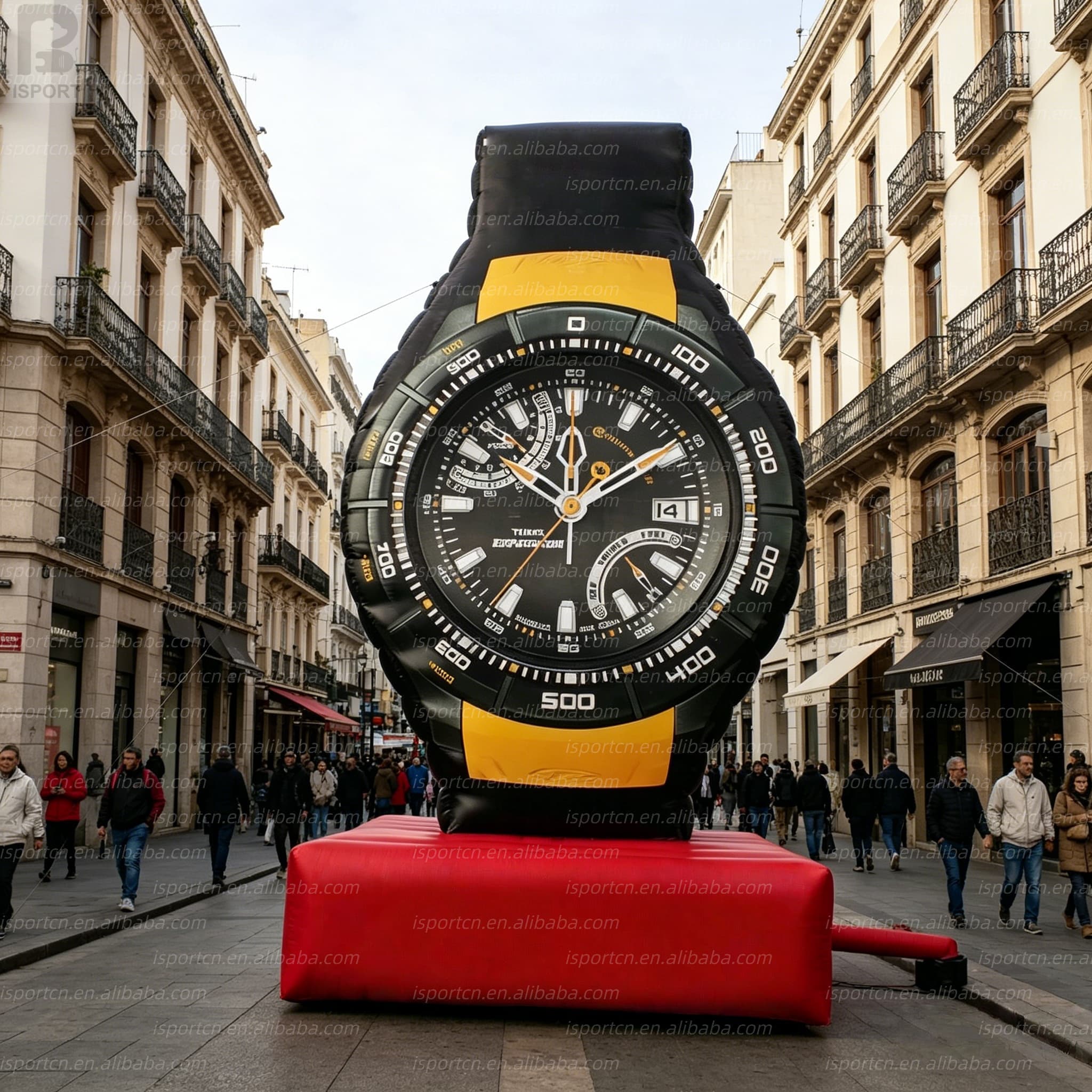 Giant Inflatable Watch with Base for Advertising and Promotions