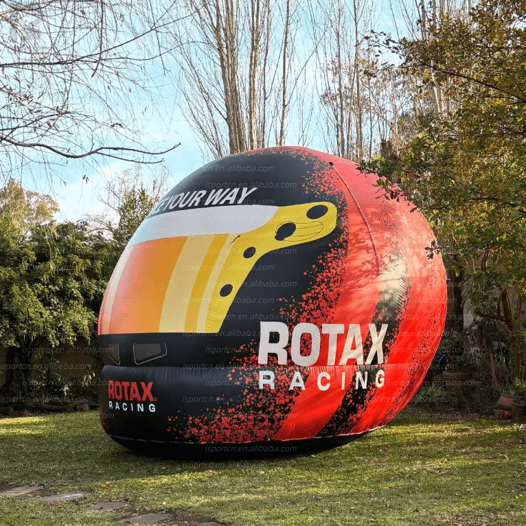 Giant Inflatable Racing Helmet for Motorsport Events and Advertising