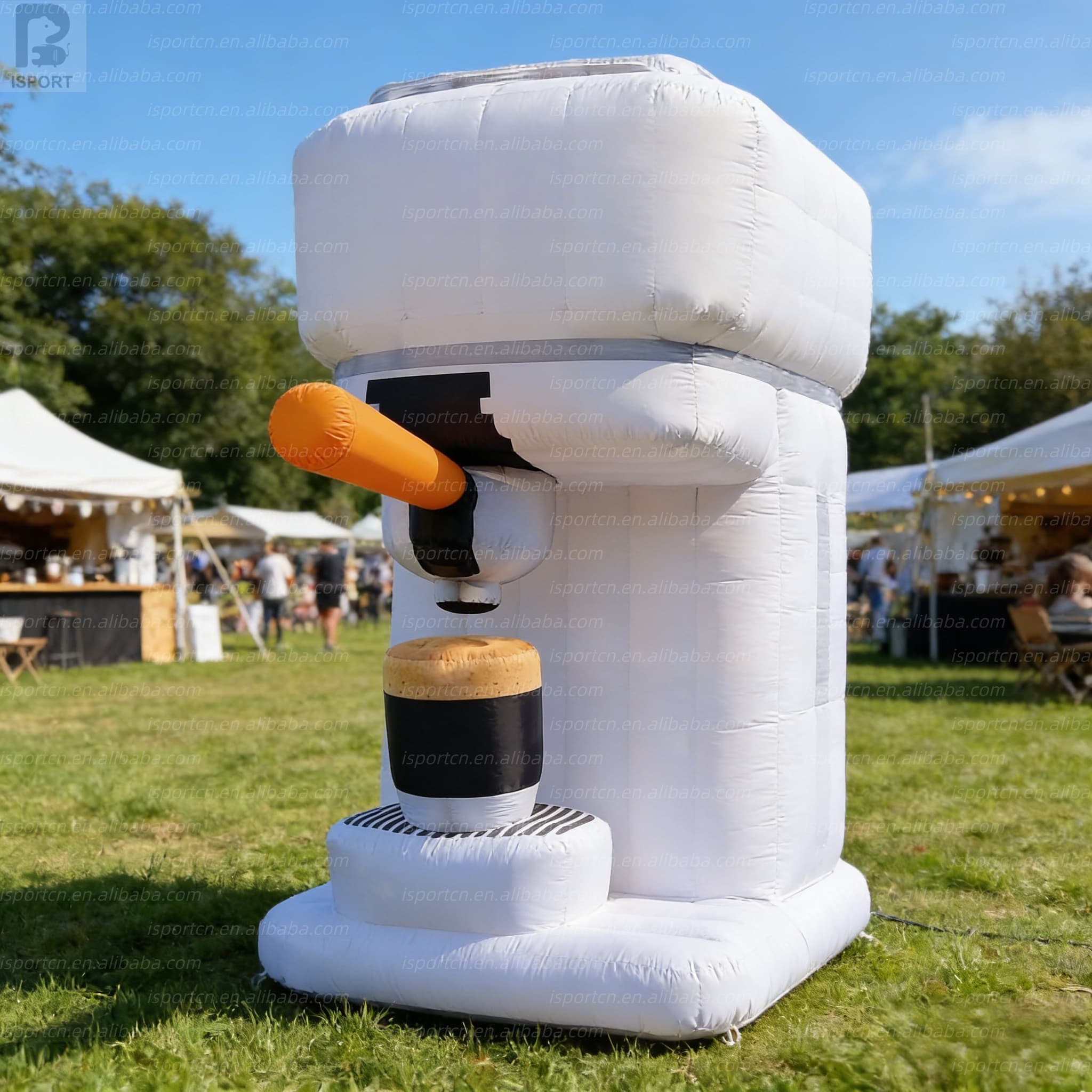 Giant Inflatable Coffee Maker with Custom Logo for Events