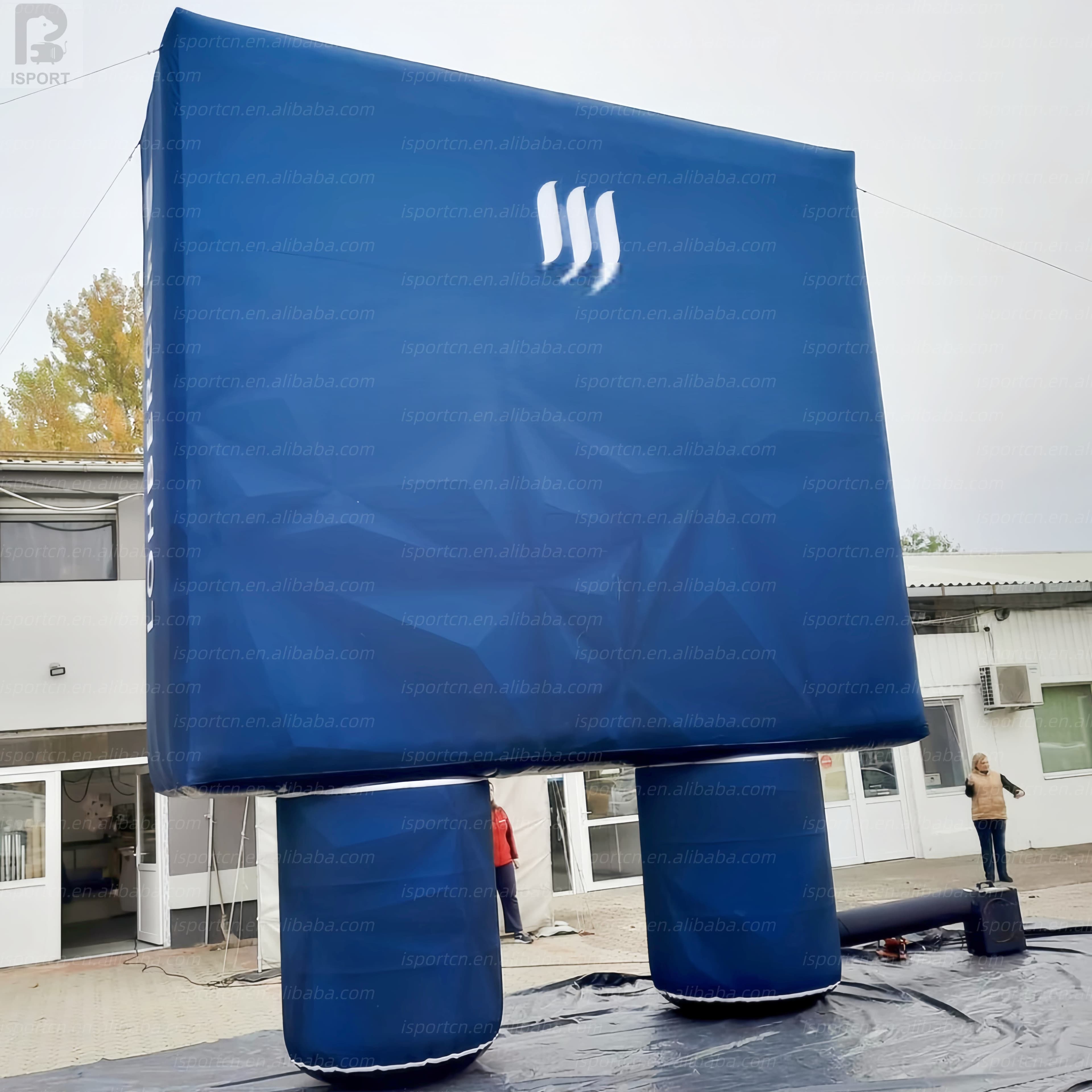 Giant Inflatable Billboard with Air Column Support