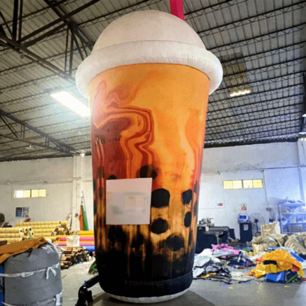 Giant Inflatable Bubble Tea Cup for Events and Advertising