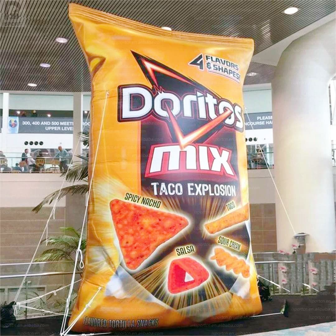 Giant Inflatable Chip Bag for Promotions and Events