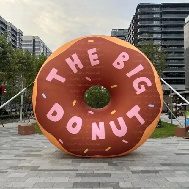 Giant Inflatable Donut Prop for Bakery and Food Events