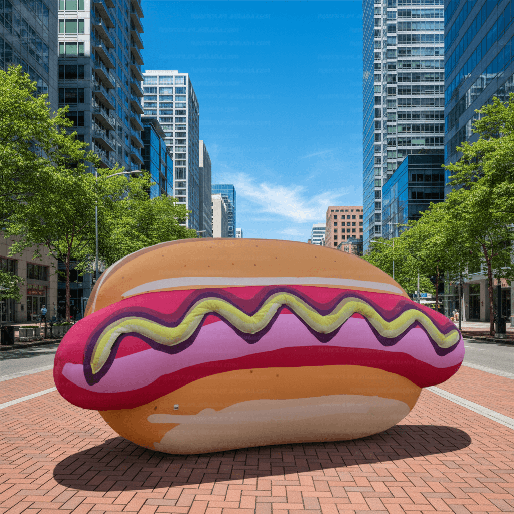 Giant Inflatable Hot Dog – Realistic Food Prop for Events