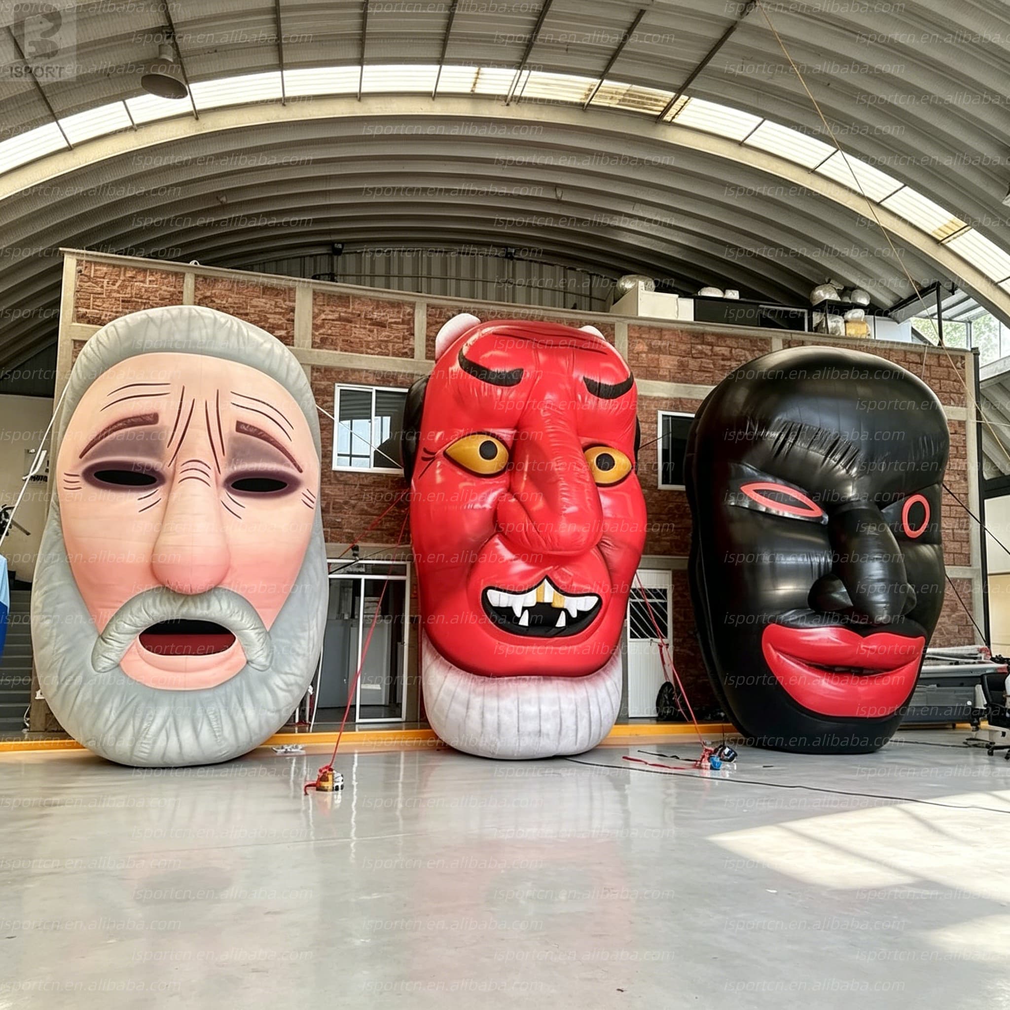Giant Inflatable Japanese Traditional Mask for Events and Festivals