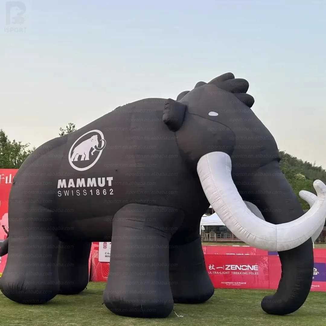 Giant Inflatable Mammoth Realistic Prehistoric Elephant Prop