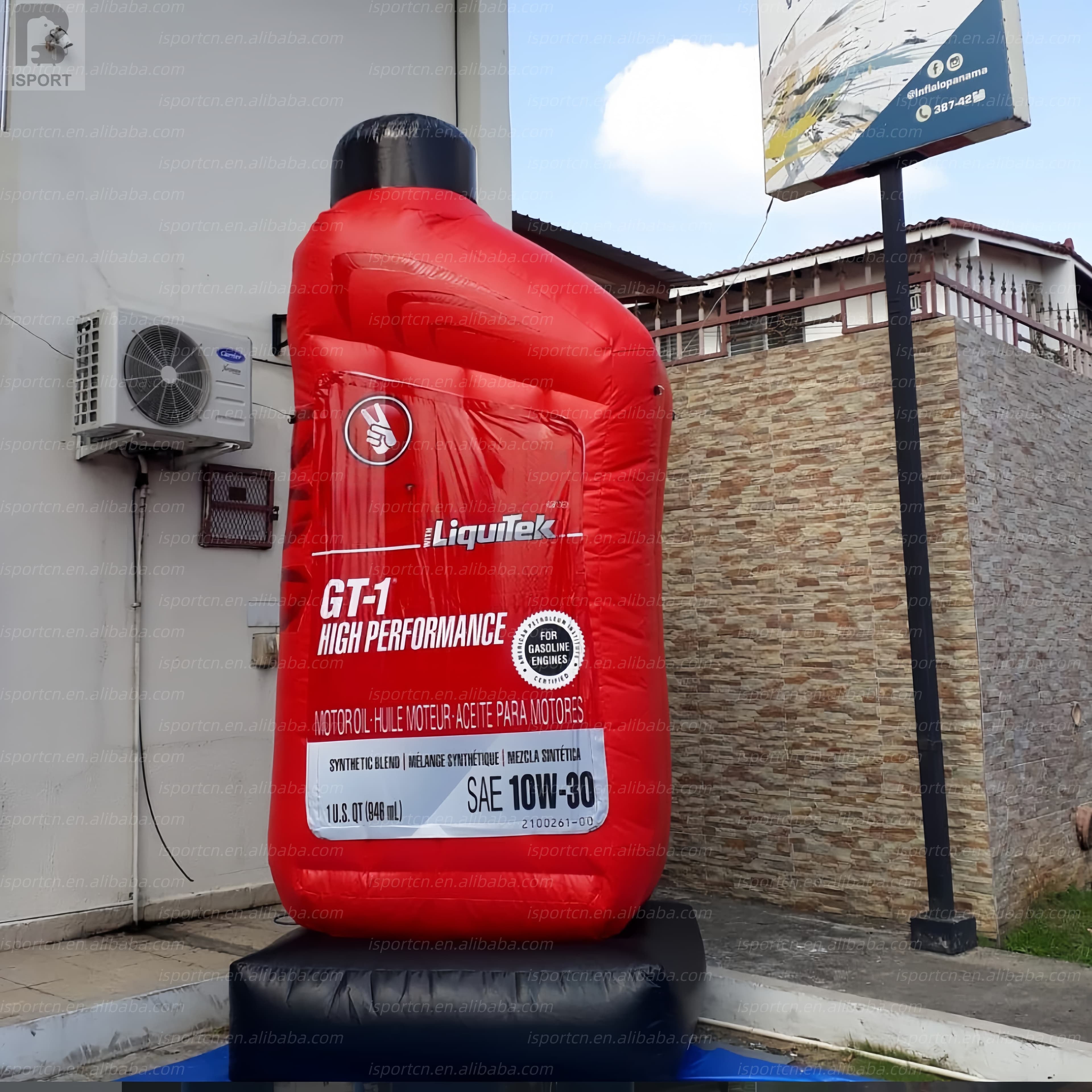 Giant Inflatable Oil Bottle with Stand – Custom Motor Oil Replica
