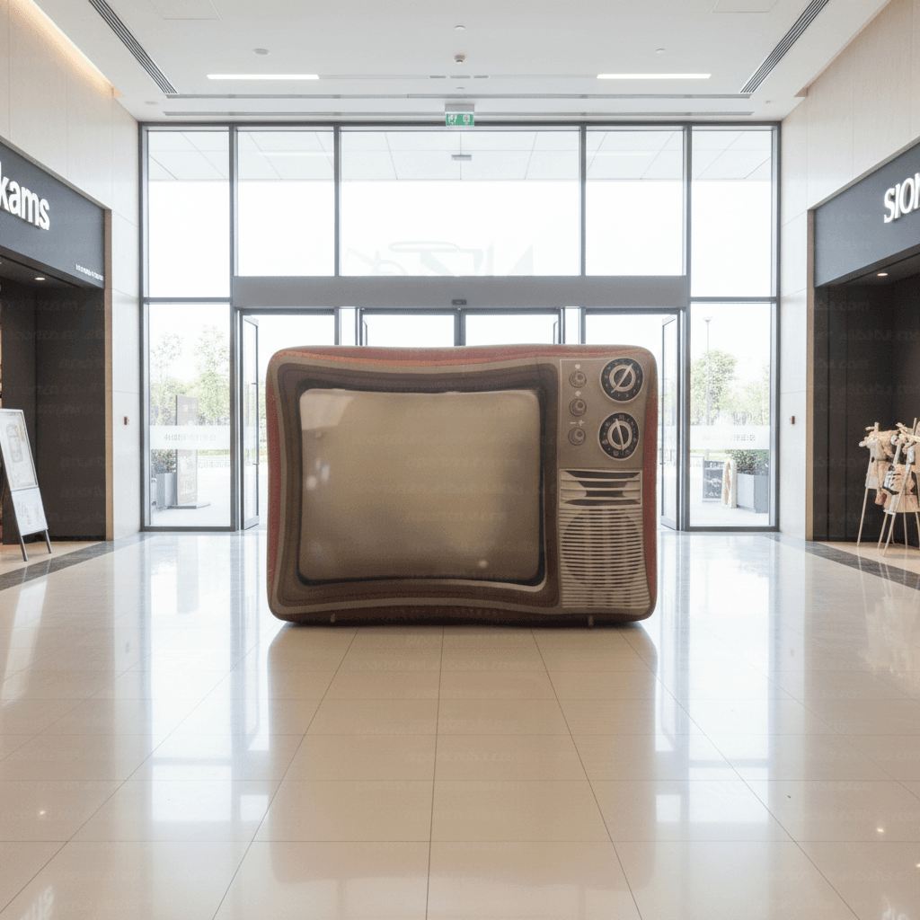 Giant Inflatable Retro Television Prop for Events and Displays