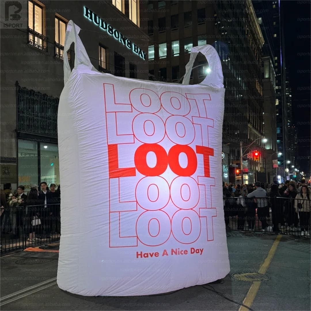 Giant Inflatable Shopping Bag for Eco Campaigns and Promotions