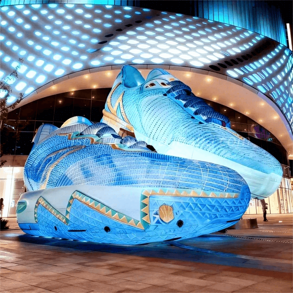 Giant Inflatable Sneaker with LED Lights for Brand Activations
